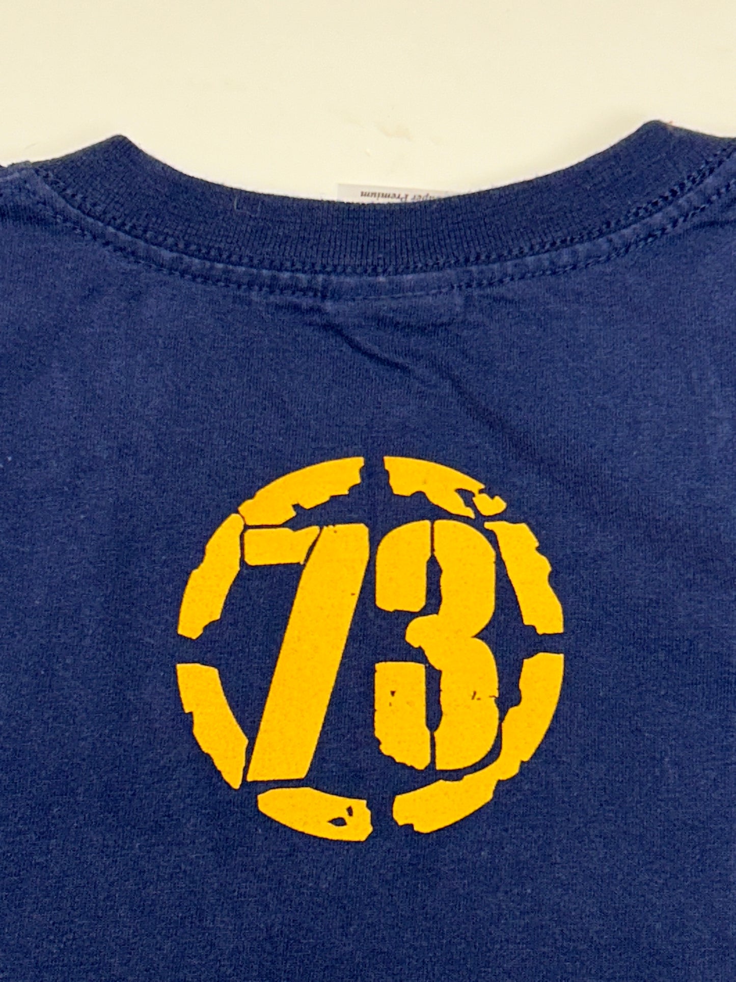 Boarder Patrol Skateboarding Skate Tee Medium 20.25x27.25 Inches Navy 2000s