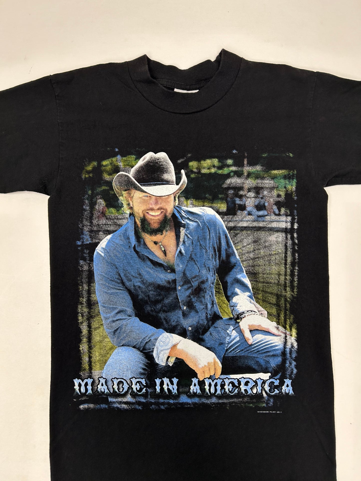 Vintage Toby Keith Locked and Loaded 2011 Made In America Tour T-Shirt Smal