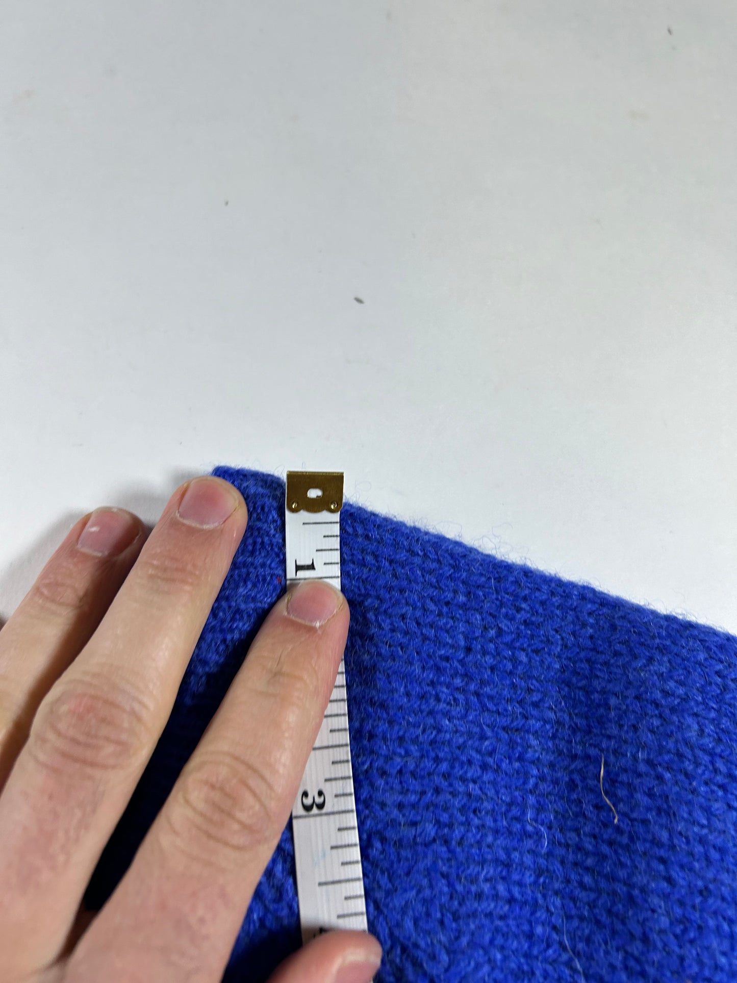 Vintage L.L. Bean Sweater Blue Knit Crewneck Shetland Pure Wool Women’s Small 18.5x26.25 Inches