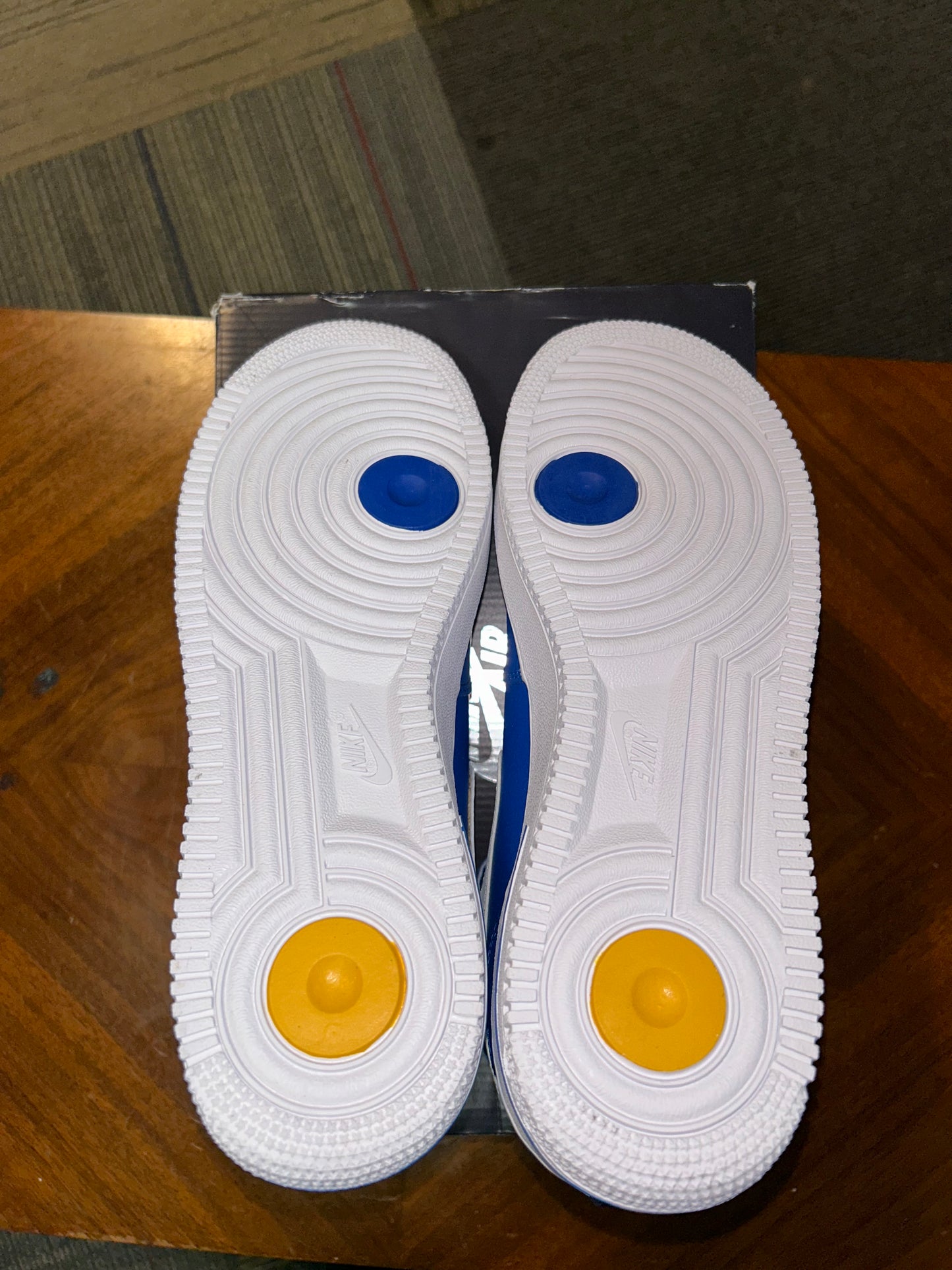 2022 Nike Air Force 1 '07 LV8 Mid 40th Anniversary Blue Jay Size 11 Brand New With Box