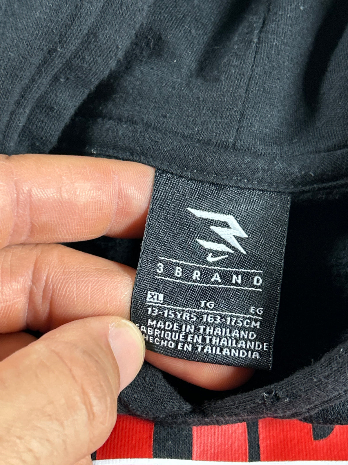 Nike Russell Wilson 3 Brand Born For This Hoodie Sweatshirt Youth XL 19.75x26 Inches