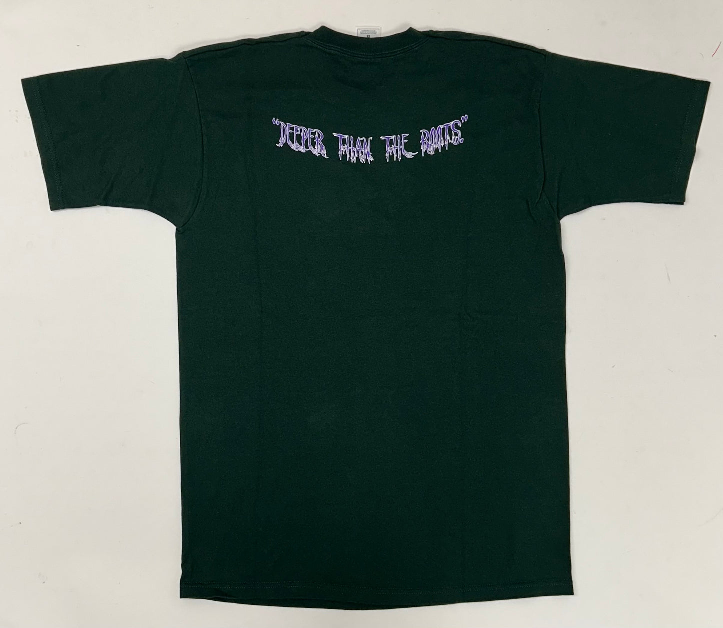 Edgewood NJ first edition “Deeper Than The Roots.” Tee Large 21x31 Inches 
FOTL Heavy Cotton 100% Cotton El Salvador/USA Forest Green