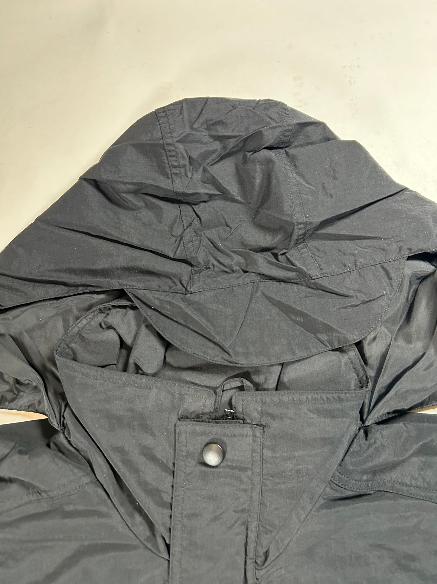 Vintage MLS Soccer Tri Mountain Black Windbreaker Zip Jacket 25.25x31 Big Fit Mediumish