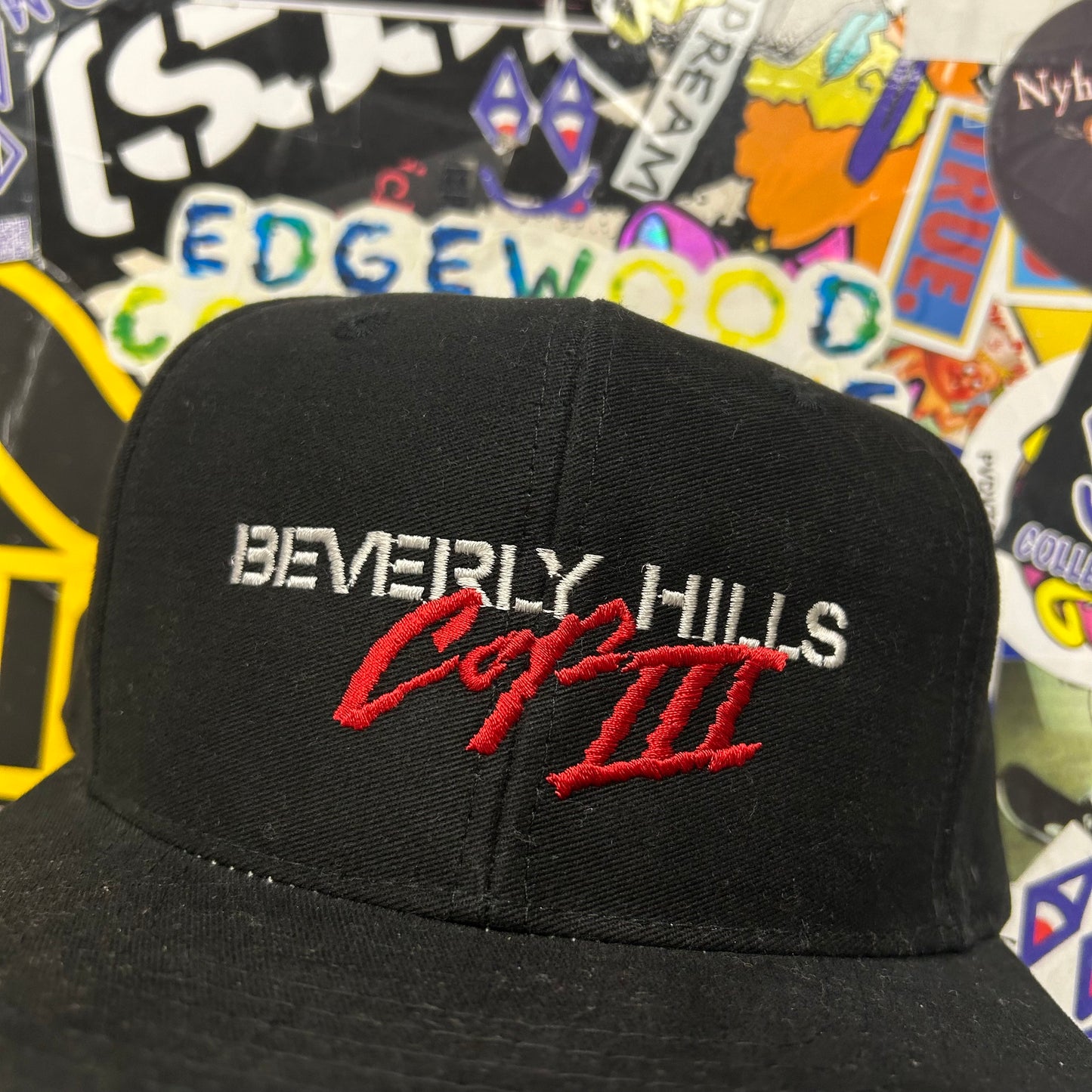 Beverly Hills Cop 3 Cast Crew SnapBack Hat Rare Vintage Promo 1994 Eddie Murphy