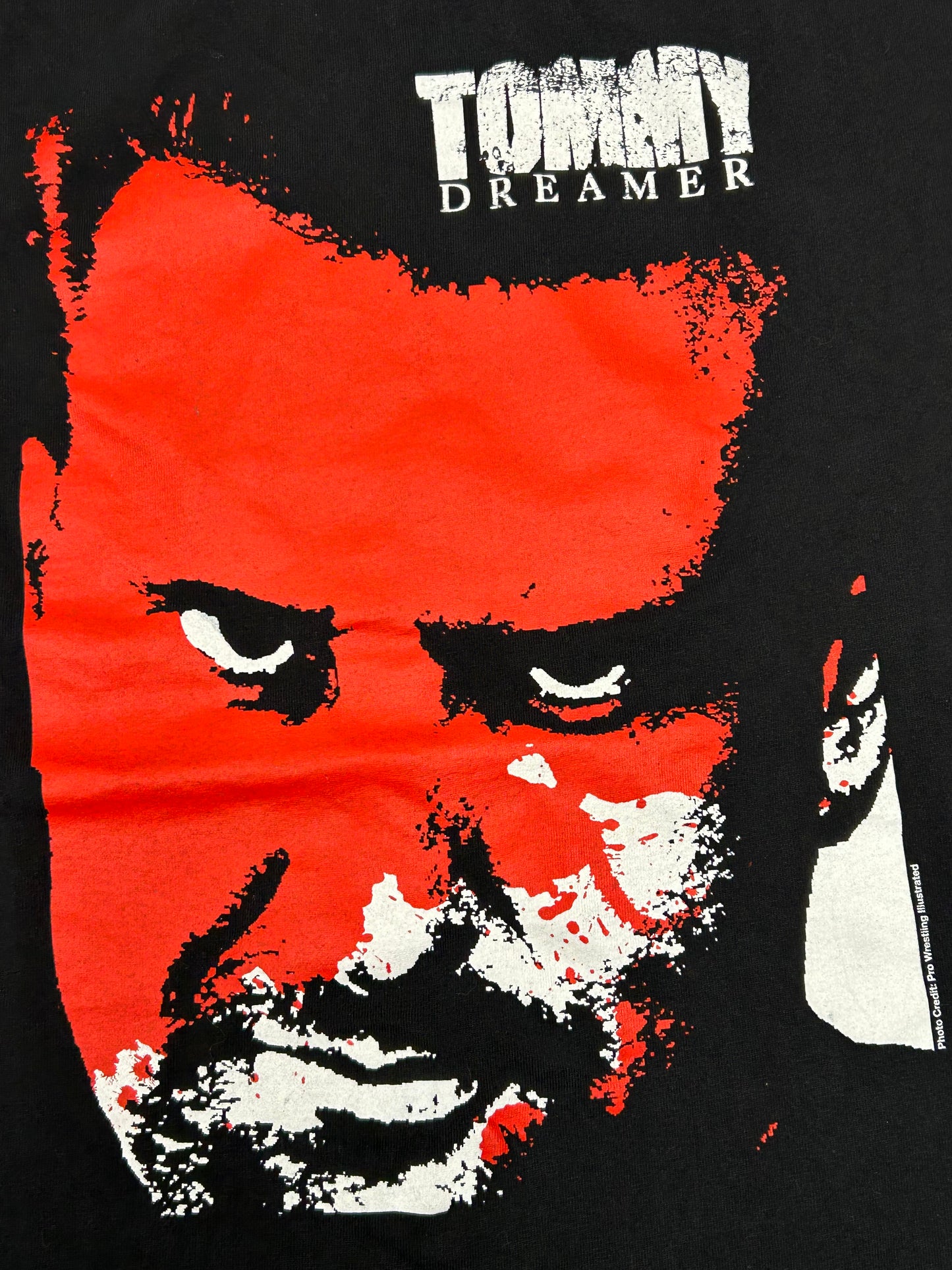 Vintage 2000s WWE Tommy Dreamer Innovator Of Violence Wresting Tee Medium 19.75x28.5 Inches