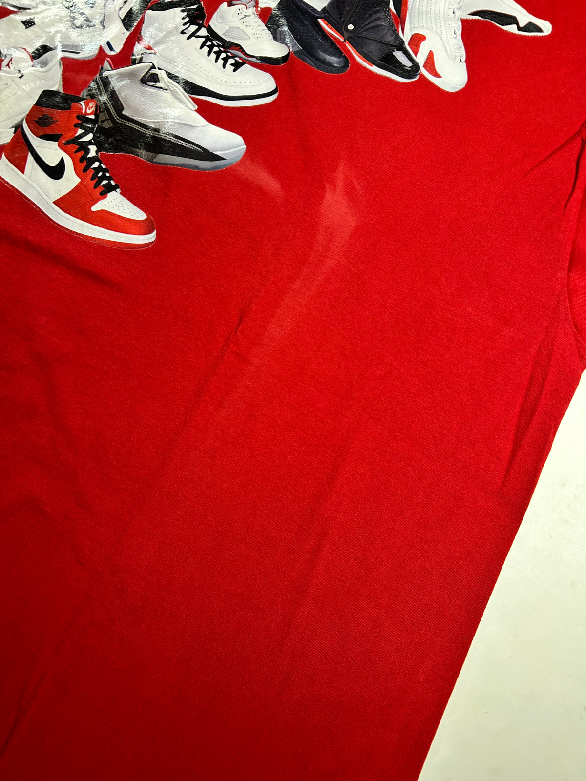 Vintage Air Jordan Sneaker Retro Collection Tee 2XL/3XL Fit 29.5x33.75 Inches As Is 00s