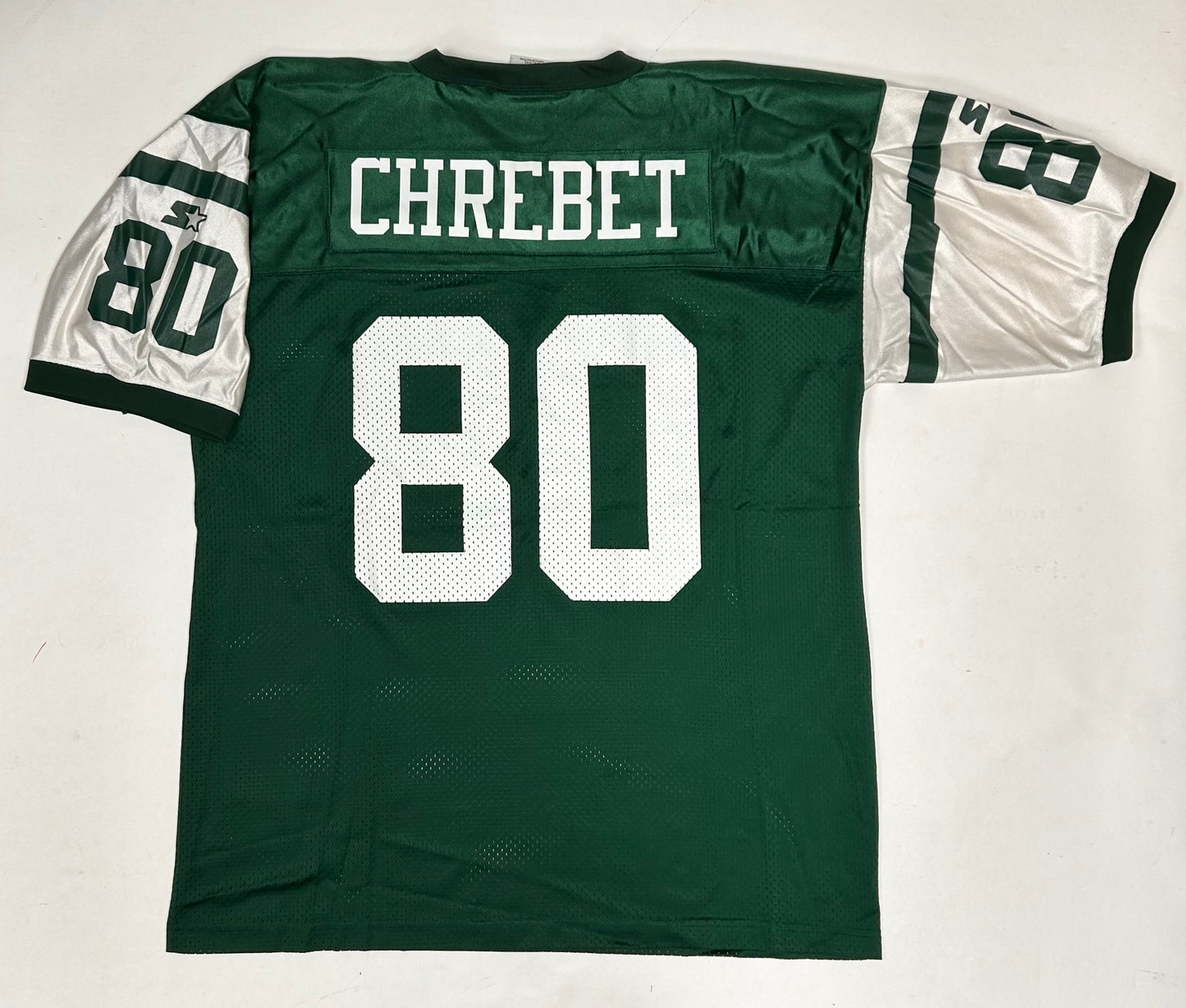 Vintage 90s Starter New York Jets Wayne Chrebet #80 NFL Football Jersey 54 2XL 25.75x33.5 Inches