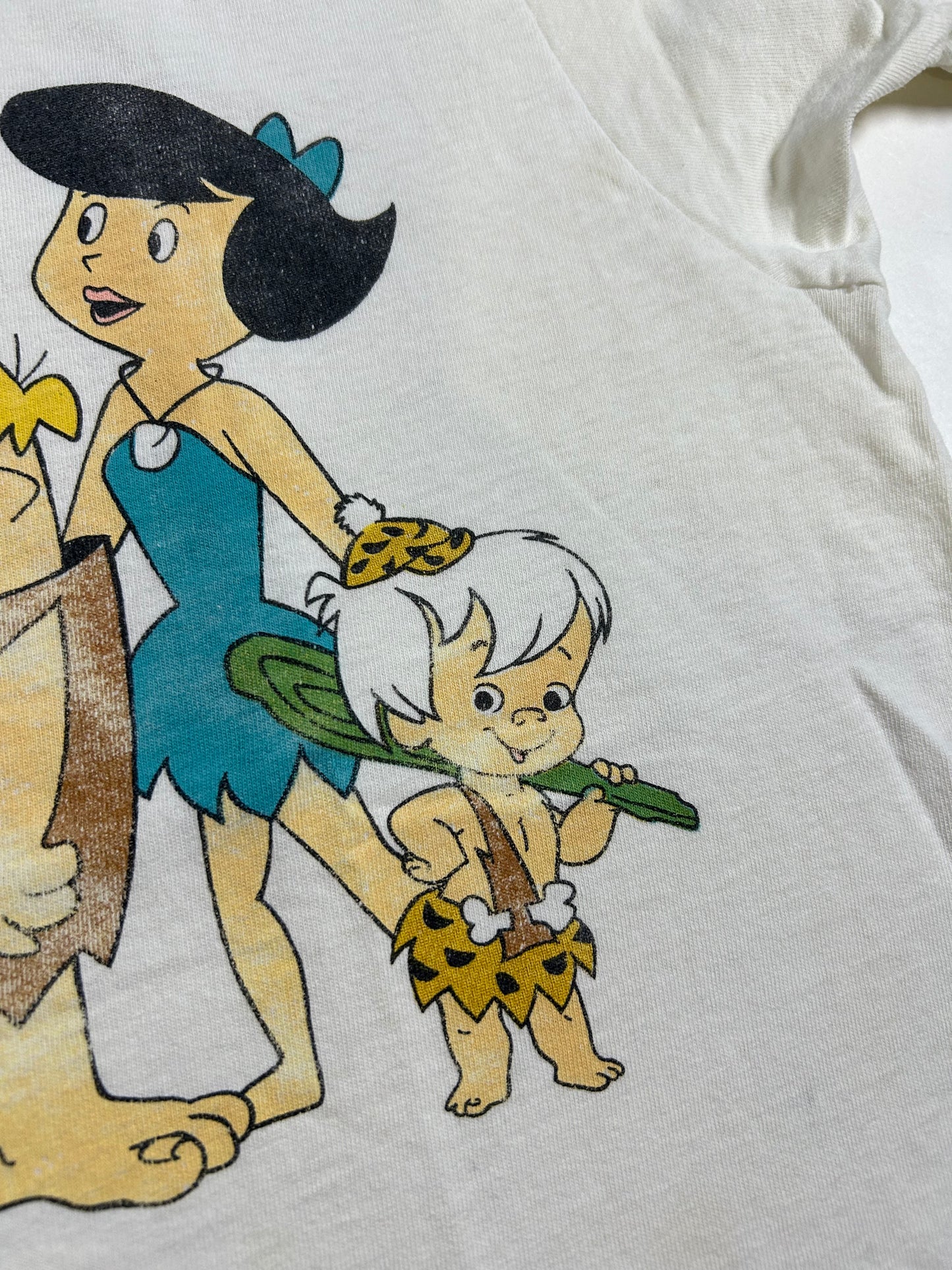 Vintage Flintstones Charters Cartoon Hanna-Barbera Made In USA Thrashed As Is 20.5x28 Inches Mediumish Fit