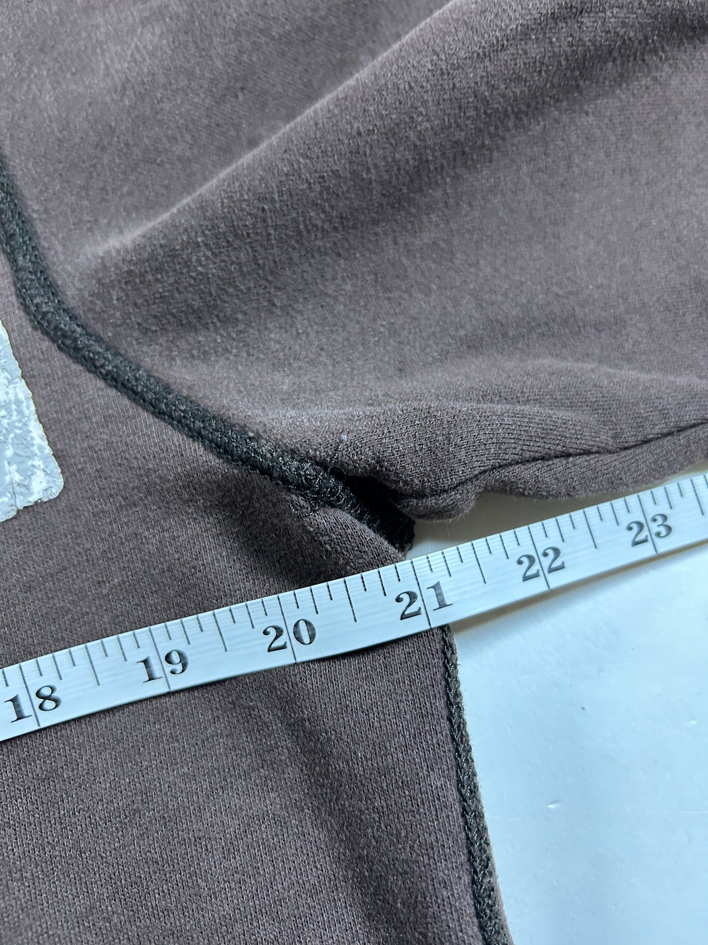 Hollister California Spellout Surf Pullover Hooded Sweatshirt Medium/Small Fit 21x25.75 Inches Brown