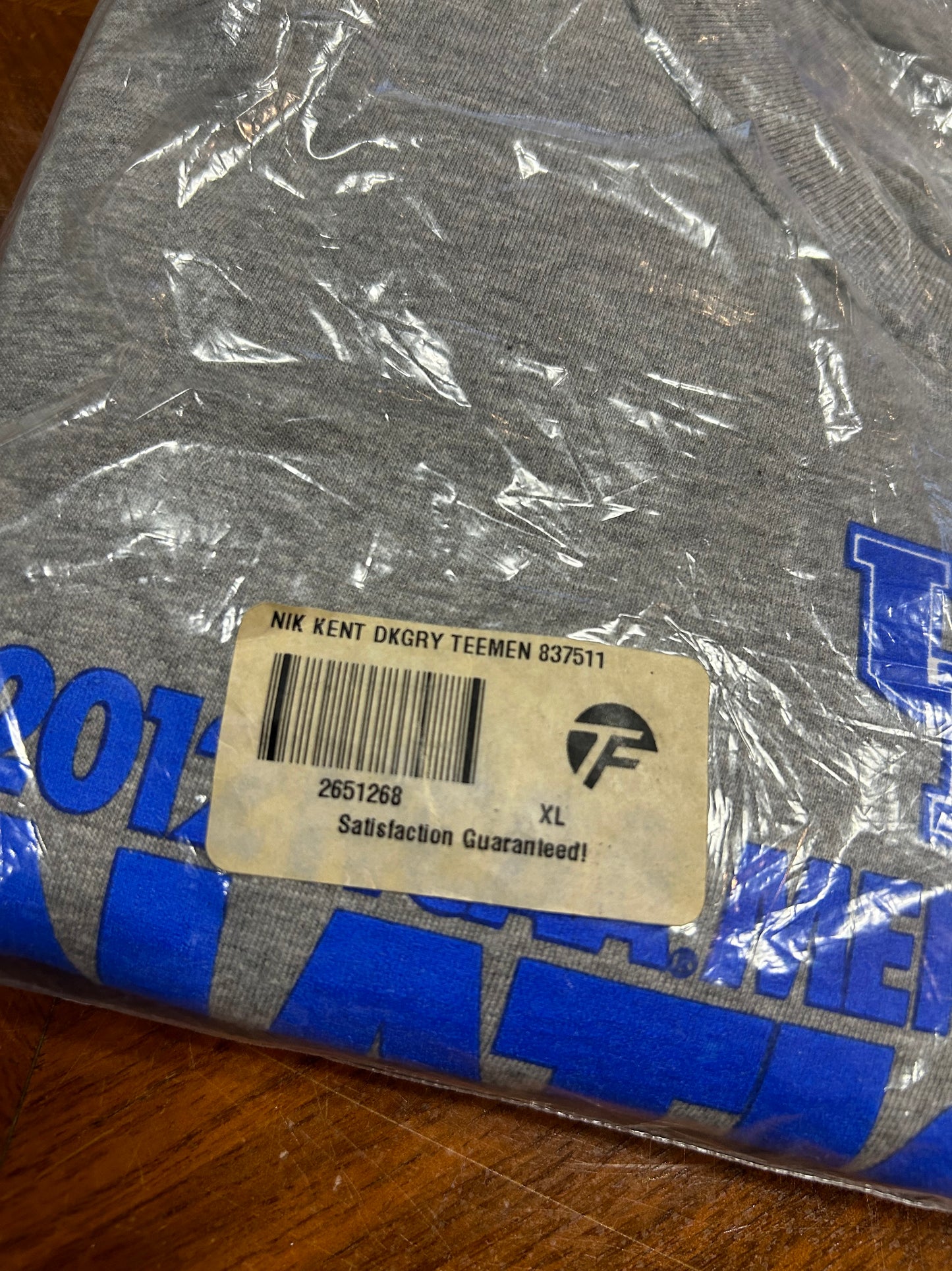 Nike Kentucky Wildcats 2012 NCAA Basketball Champions T-Shirt XL Gray New Sealed
