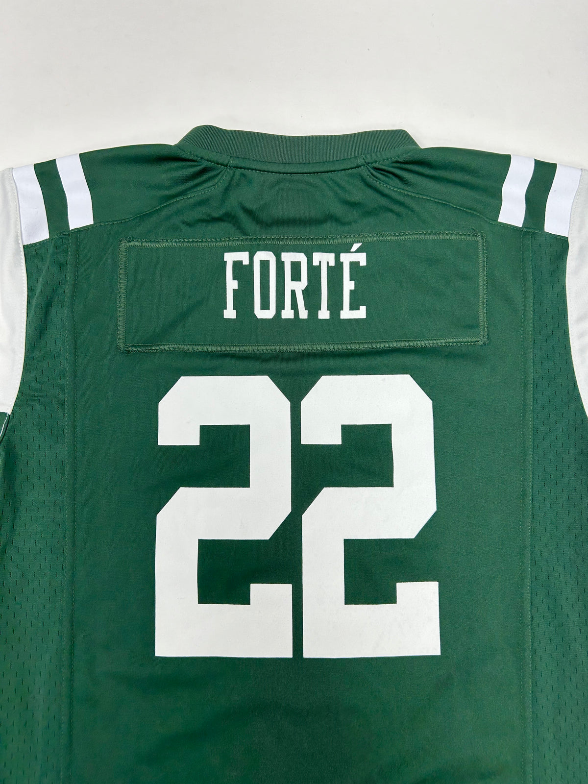 Matt Forté #22 New York Jets NFL Nike Green Football Jersey Youth Size L 14/16 19.25x26.5 Inches