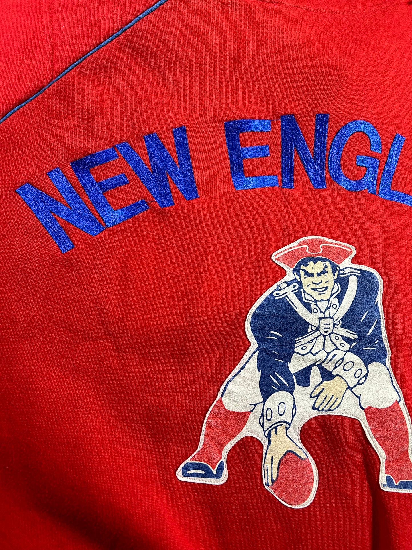 Vintage Nike NFL Quarter Zip Jacket New England Patriots Large 25.75x25.75 90s