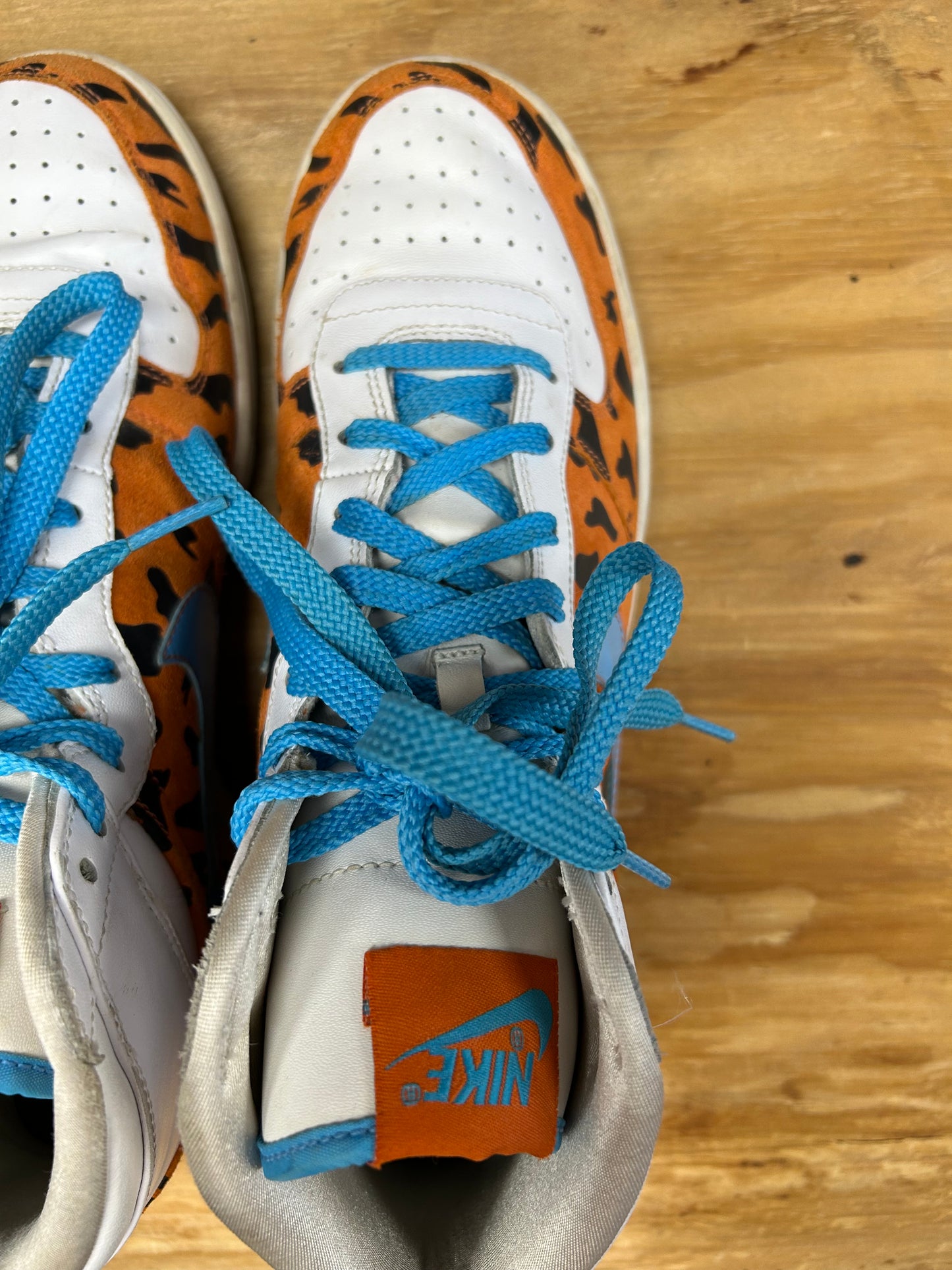 2009 Nike Fred Flintstone Big High QK Sneakers 9.5 370428841 Great Condition No Box As Is