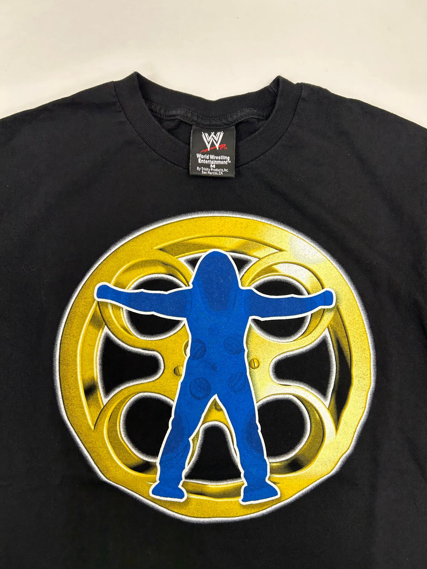 Vintage 2003 WWE CHRIS JERICHO Highlight Of The Night Wresting Tee Medium 19.5x28 Inches