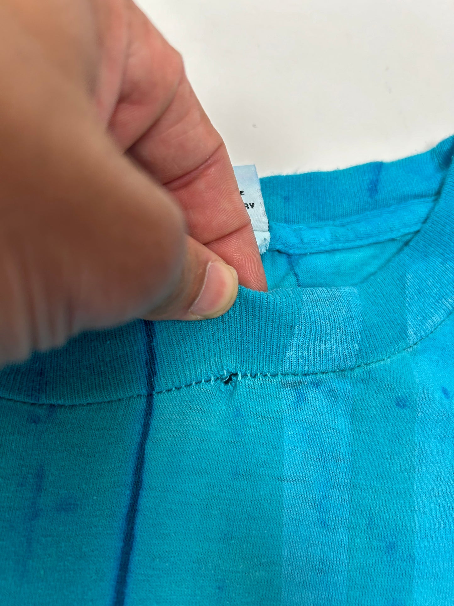 Vintage Bear Surfboards Tie-Dye Blue Shirt XL/2XL Fit 26.5x28.75 Inches Made In USA