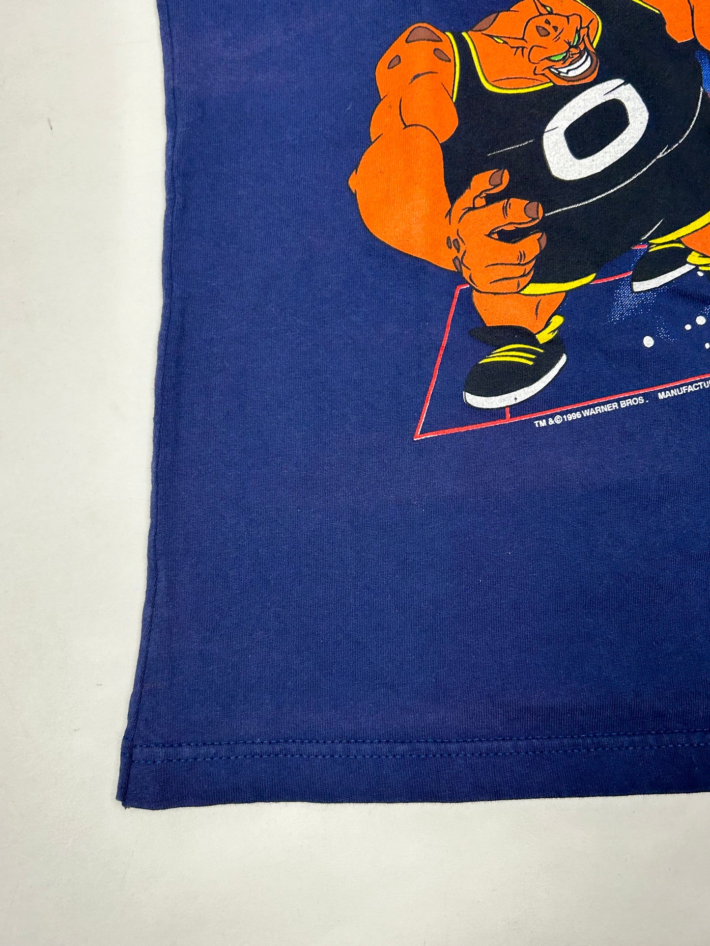 Vintage Space Jam Movie Promo Looney Tunes Warner Bros 1996 Tee Large 21.75x28.5 Inches