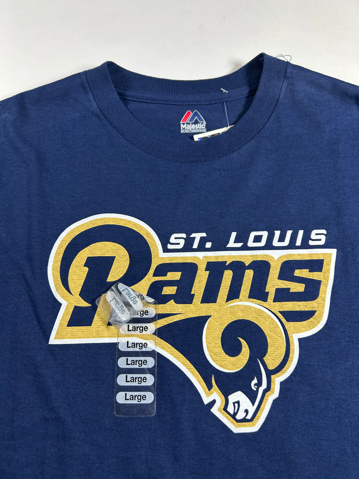 2000s Majestic St. Louis Rams NFL Tee Large 21.75x30.25 Inches