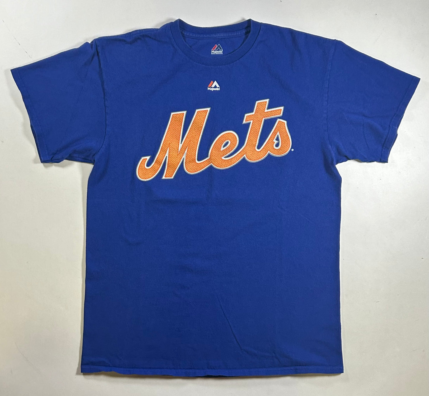 Majestic Marvel New York Mets Noah Syndergaard Thor MLB T-Shirt Large 21x28.74 Inches Blue