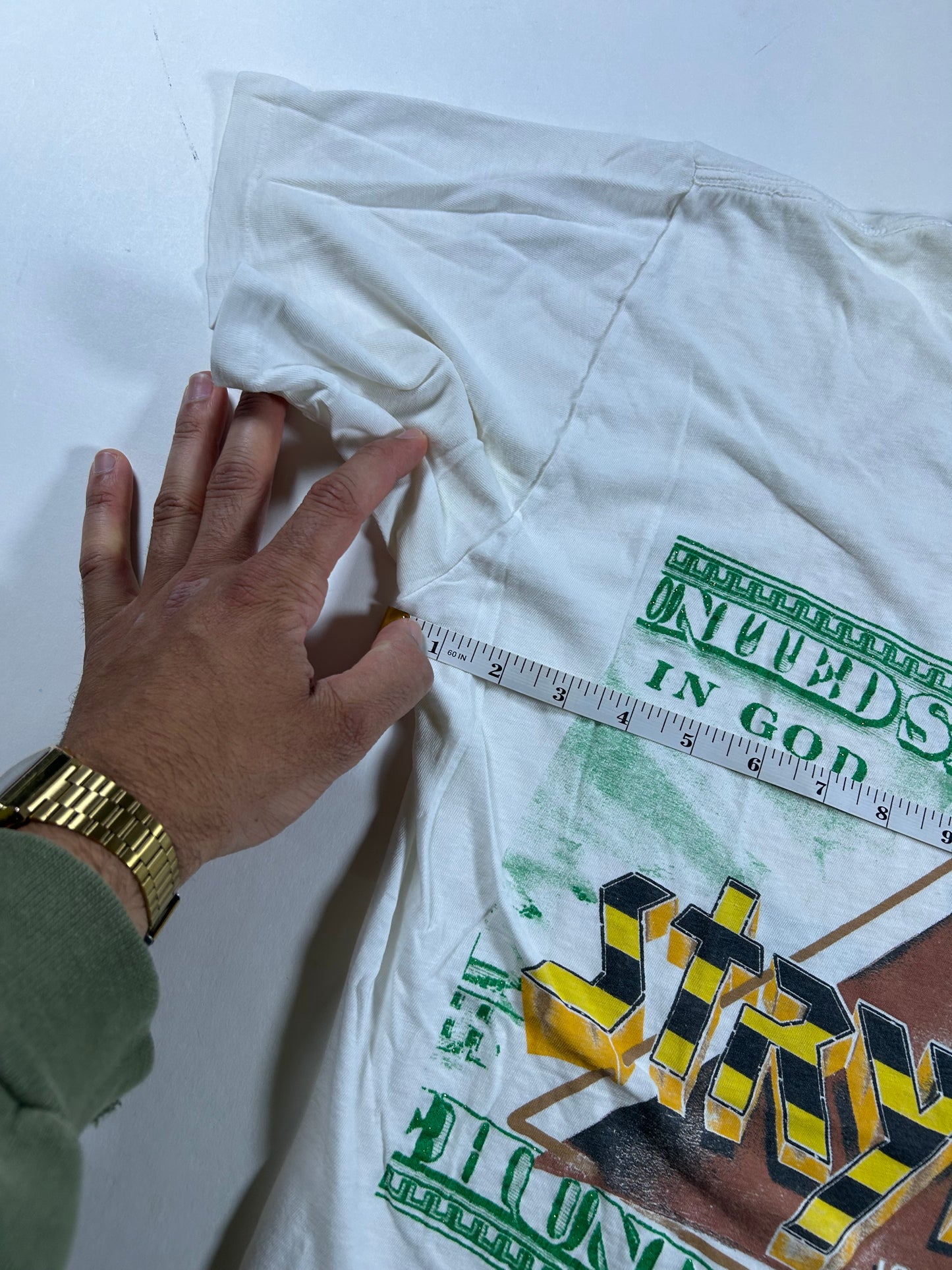 Vintage Stryper In God We Trust 1988-89 World Tour Band T-shirt Worn In As Is Large/Medium Fit 21x27 Inches