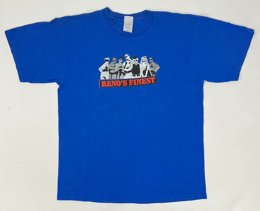 Vintage 2004 Reno 911! Reno’s Finest Comedy Central TV Show Promo Tee Large 21.75x28.5 Inches