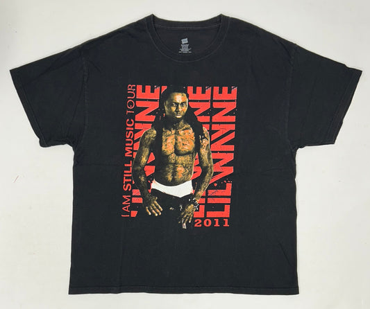 Lil Wayne I Am Still 2011 Tour Parking Lot Rap Hip-Hop Music Tee XL 23.75x29.25 Inches