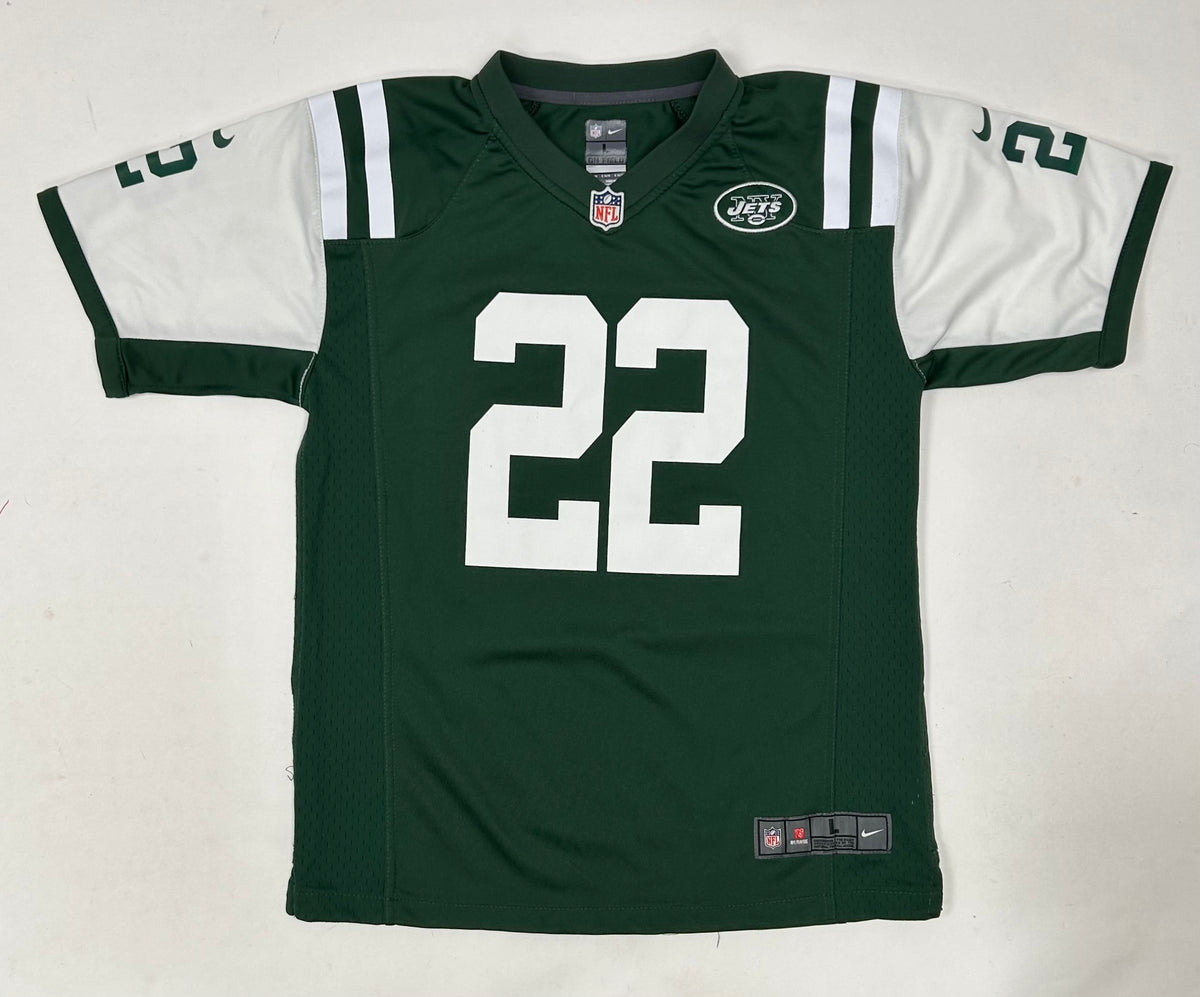 Matt Forté #22 New York Jets NFL Nike Green Football Jersey Youth Size L 14/16 19.25x26.5 Inches