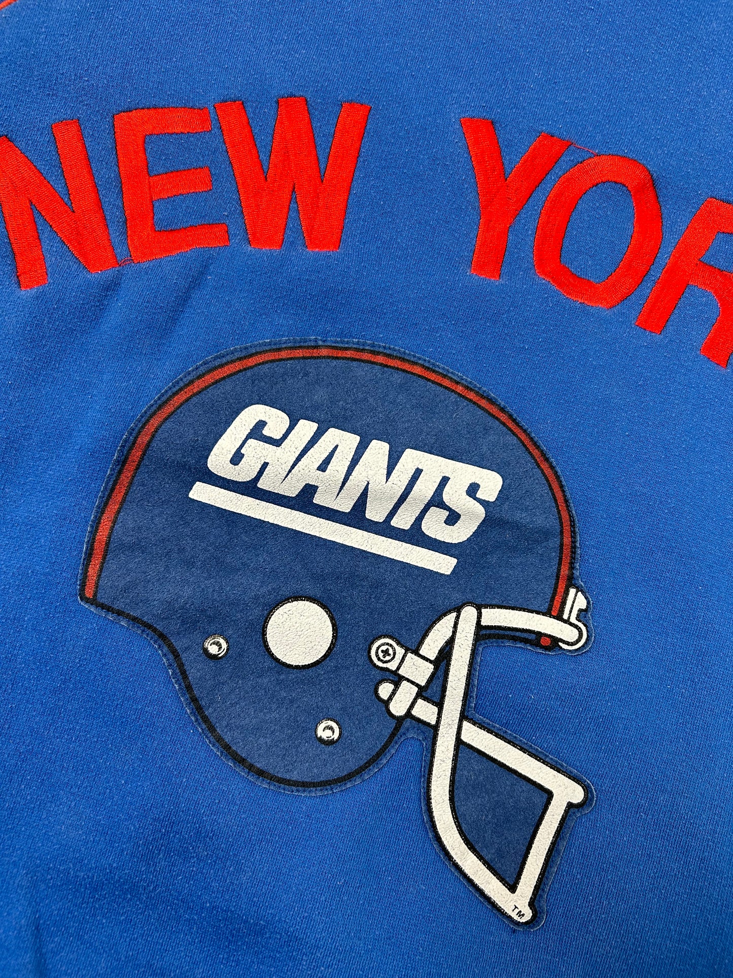 Vintage Nike NFL Quarter Zip Jacket New York Giants Large 25.5x25.25 Inches 80s 90s Rare