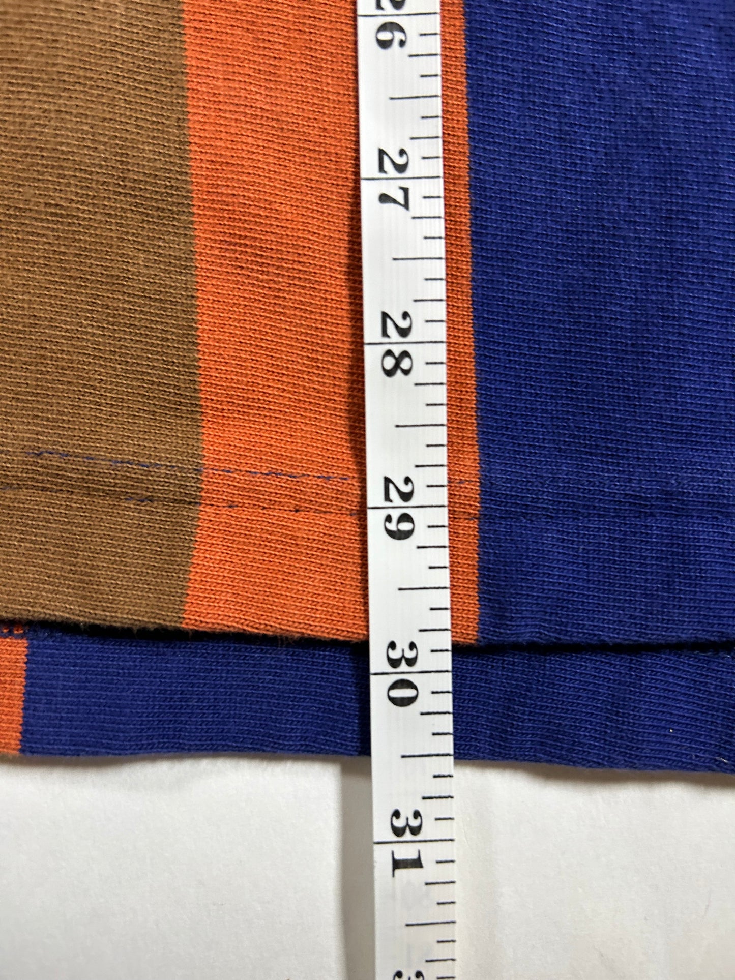 J. Crew Rugby Polo Big Stripe Color Long Sleeve Shirt XL 25x30.25 Inches FA22