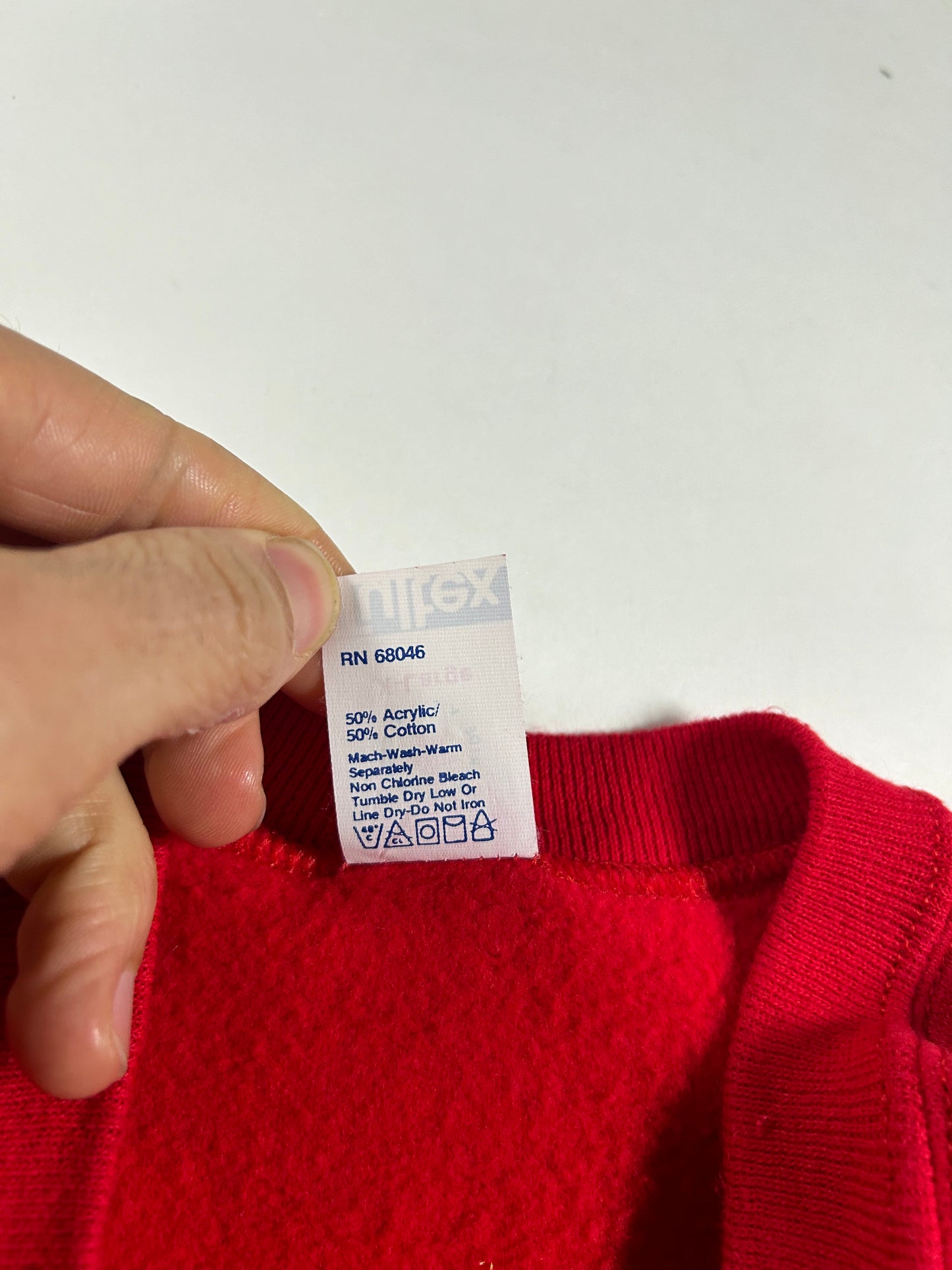 Vintage St John’s Red Storm Banned Logo Red Crewneck Sweatshirt 22.75x26.75 Inches Rare