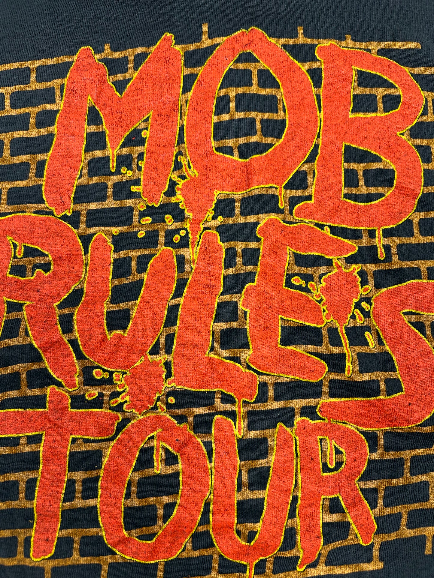 Vintage Black Sabbath Mob Rules Tour 1981 Rock Band Music Tee 21.25x28.25 Inches L/M Fit