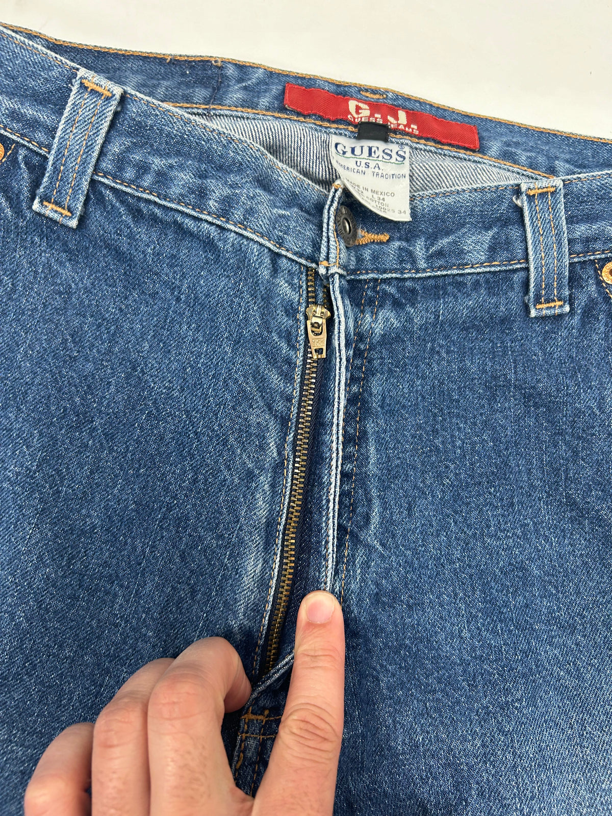 Guess Men’s Workwear D67-62W Carpenter Jeans Baggy Loose Fit Tagged 32 16x44.75 Inches