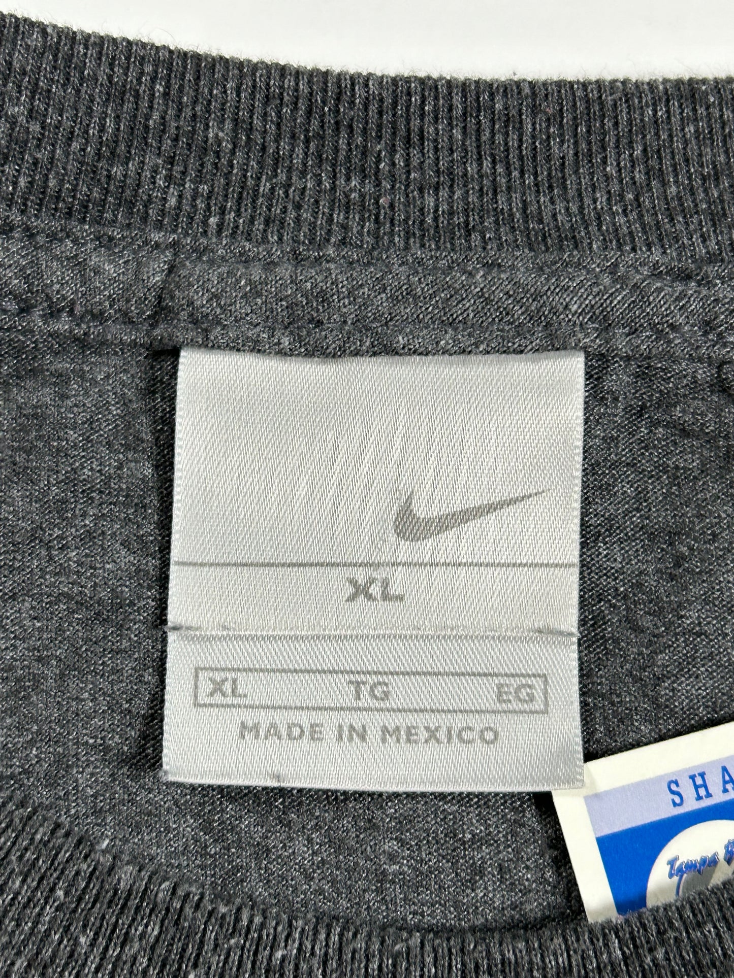 Vintage 00s Nike Just Do It. Box Logo Tee XL 23.5x31.25 Inches Dark Charcoal Gray