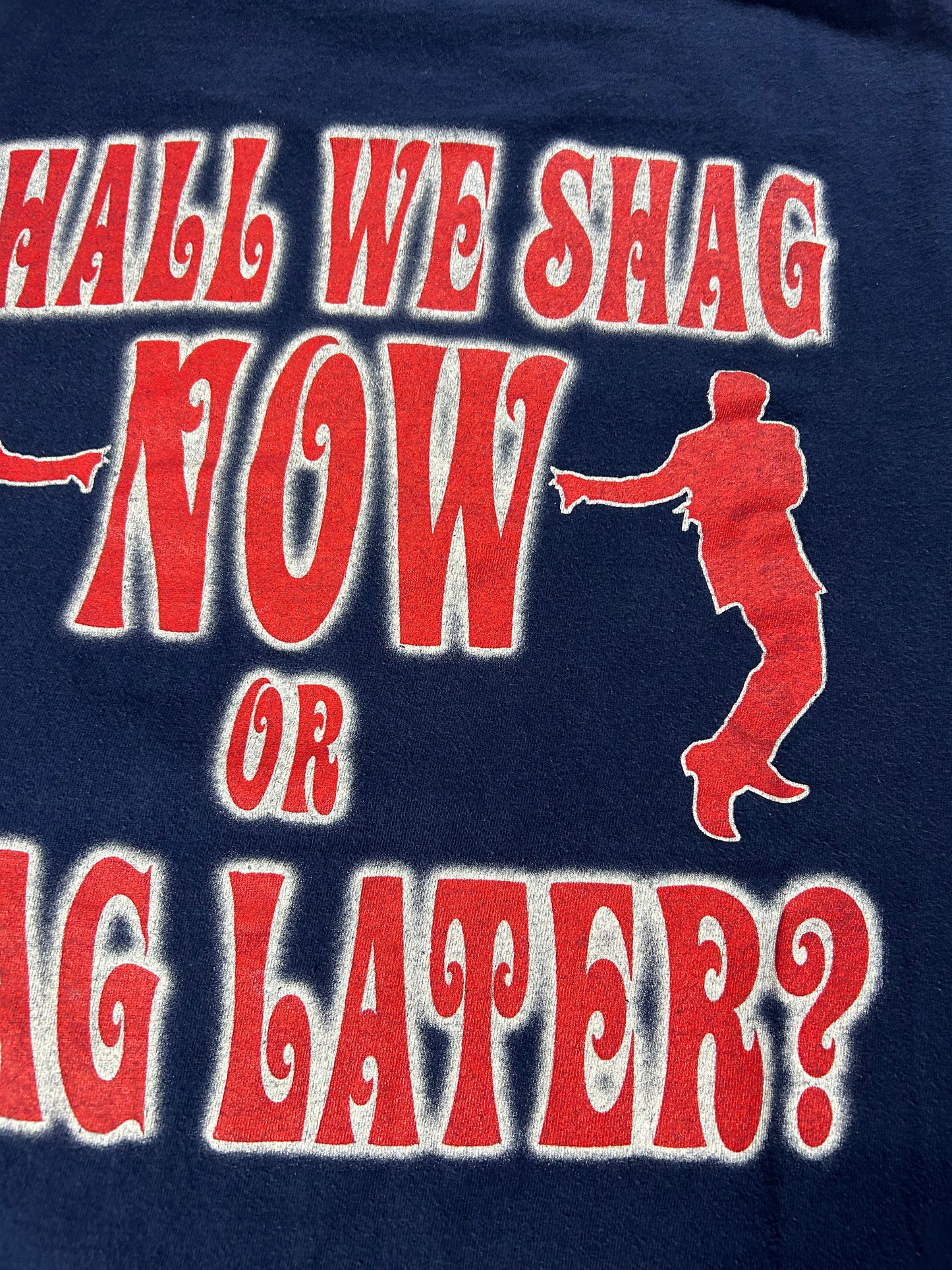 Vintage 1998 Austin Powers Shagadelic Shall We Shag Now Or Shag Later Medium 20x.27.25 Inches Tee