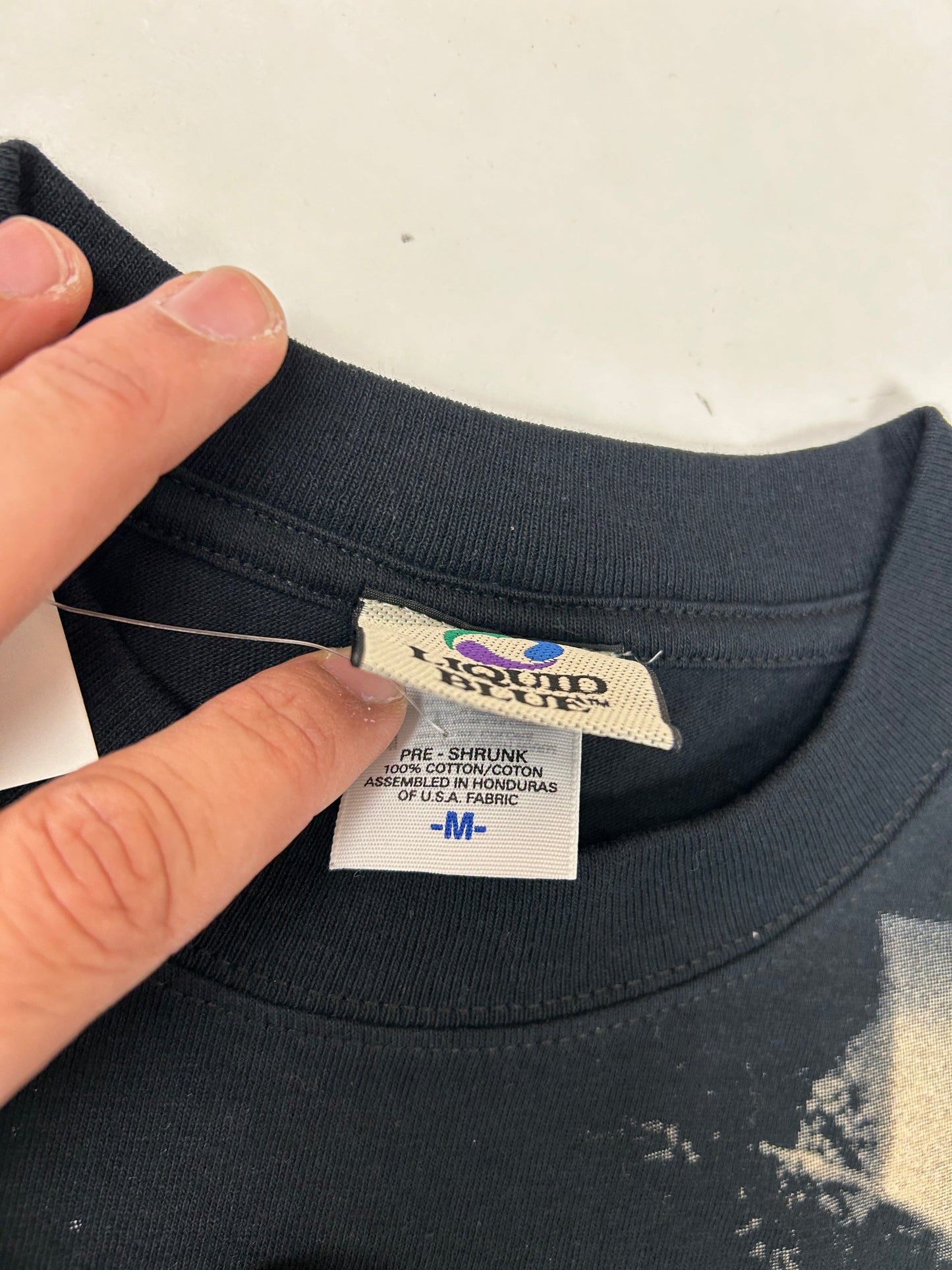 Vintage 2000s Liquid Blue Slash All Over Print AOP Guns N Roses Rock DS Brand New Medium  20.25x28.5 Inches