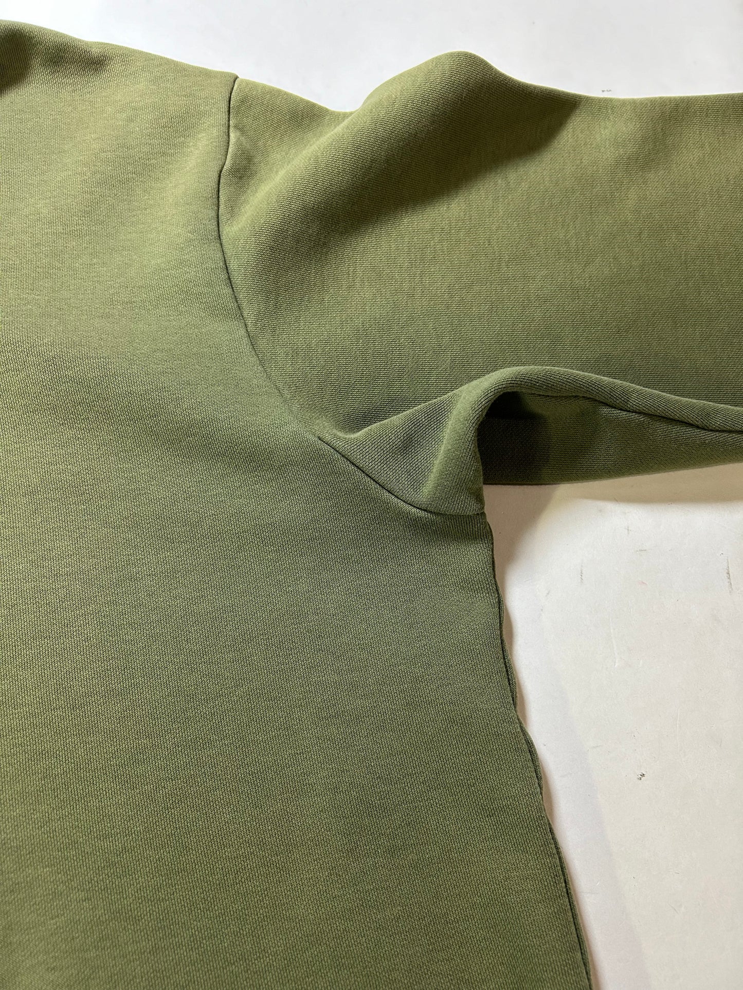 Vintage 00s Nike Chest Swoosh Essential Zip Hooded Sweatshirt Green Faded Worn In As Is XL 26.25x30.25 Inches