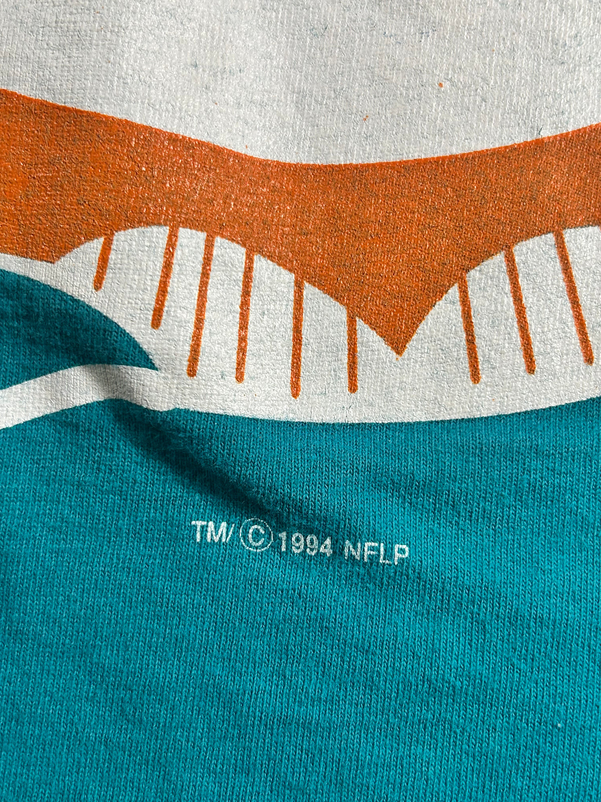 Vintage 1994 Miami Dolphins NFL Starter T-shirt XL 24.5x27.75/29.25 Inches 90s