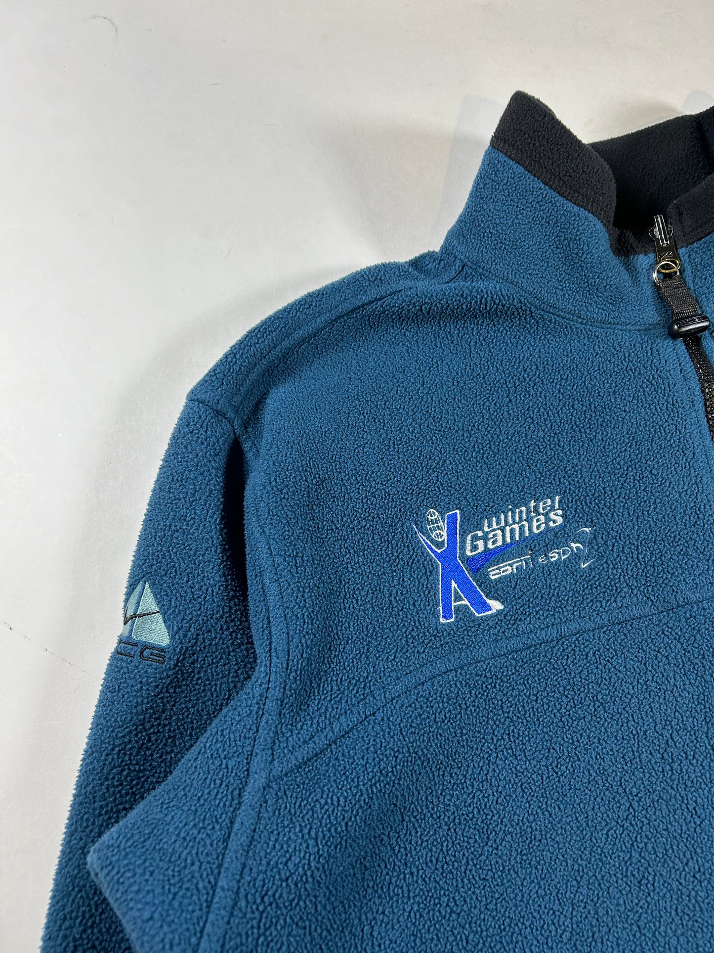 Vintage Nike ACG Winter X Games Zip Fleece Jacket XL Blue