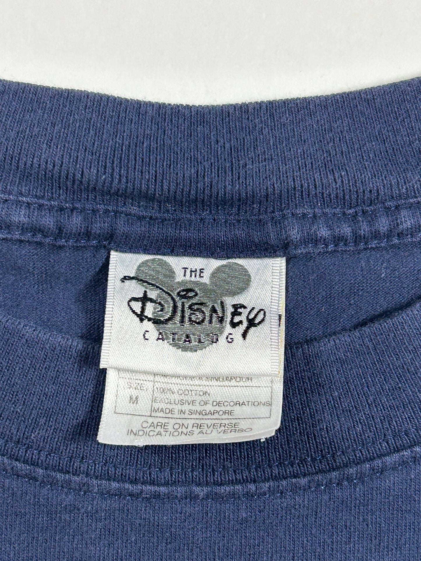 Vintage The Disney Catalog Mickey Mouse Embroidered Logo Pocket Tee Medium 21.5x28.25 Inches Big Fit As Is
