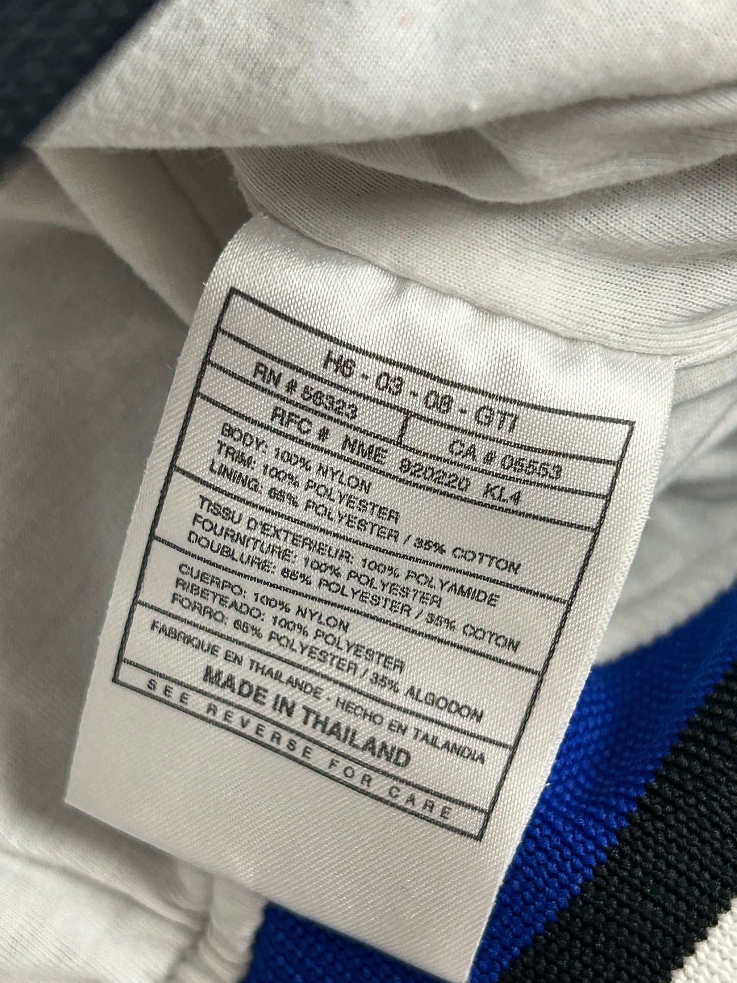 Vintage 90s Nike Swoosh V-neck Pullover Windbreaker Jacket 2XL 29.25x30.5 Inches Blue/Black/White