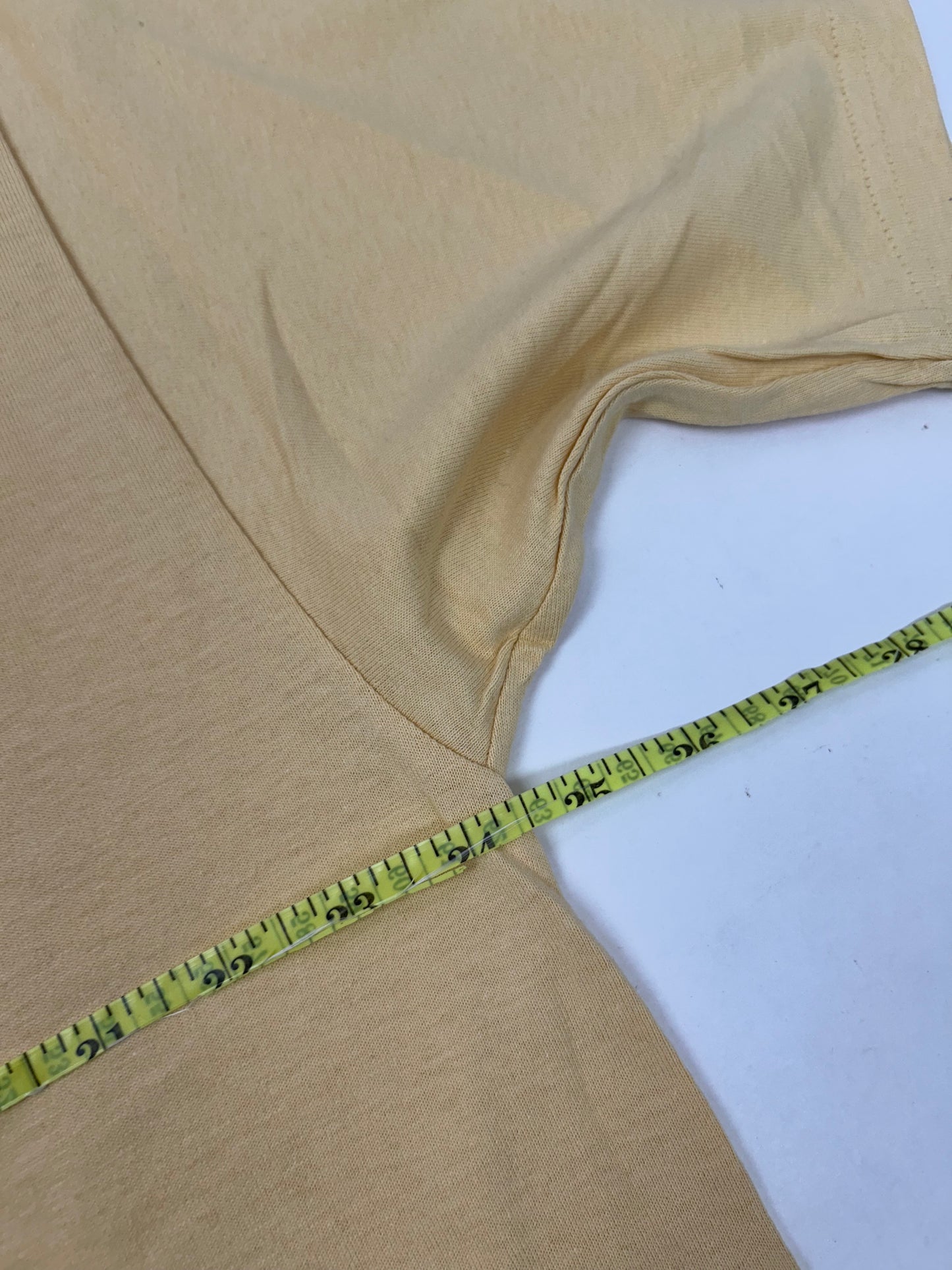 Edgewood NJ first edition “Deeper Than The Roots.” Tee XL 24.5x32 Inches 00s Gildan 100% Cotton Honduras  Made Sand Tanish Color