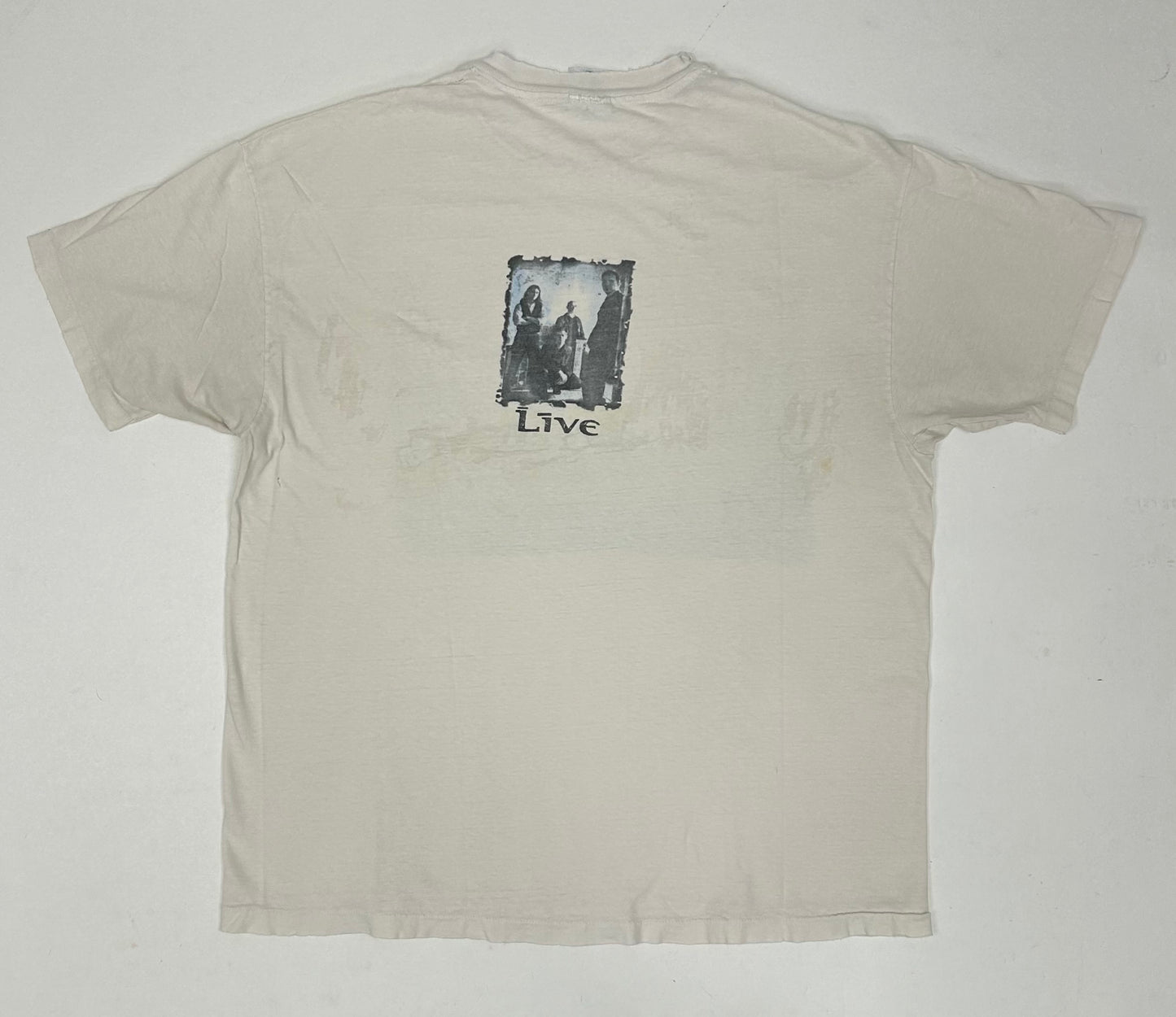 Vintage Live Throwing Cooper Lightning Crashes Music Band Tee 1995 Thrashed XL