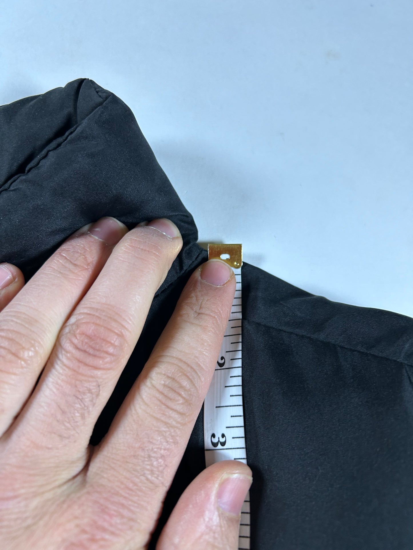 US Polo Assn Men’s Full Zip Puffer Vest Black Lined With Pockets Size XL 26.25x28.5 Inches