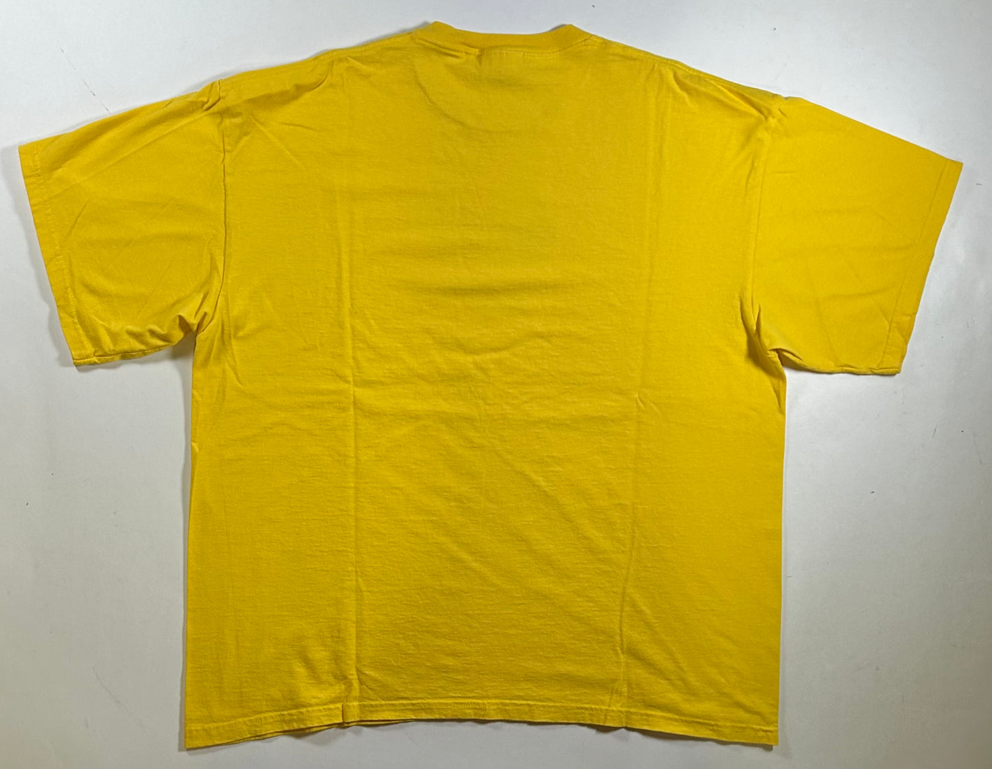 Vintage 90s Nike Swoosh Logo Tee White Tag Big XL 25.25x29.5 Inches Yellow