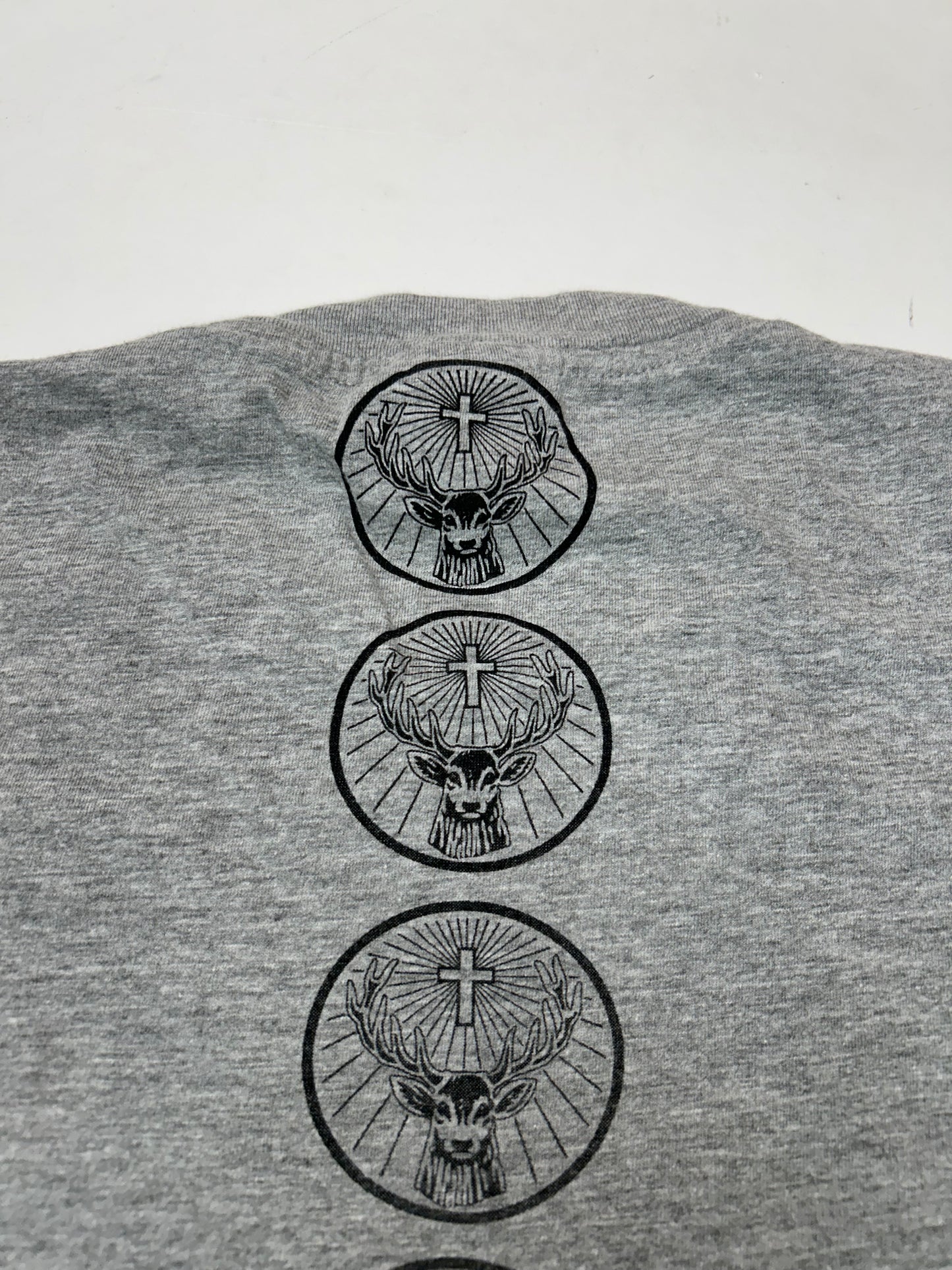 Vintage Jagermister Alchol Brand Promo Tee Large 21.5x26.5 Inches