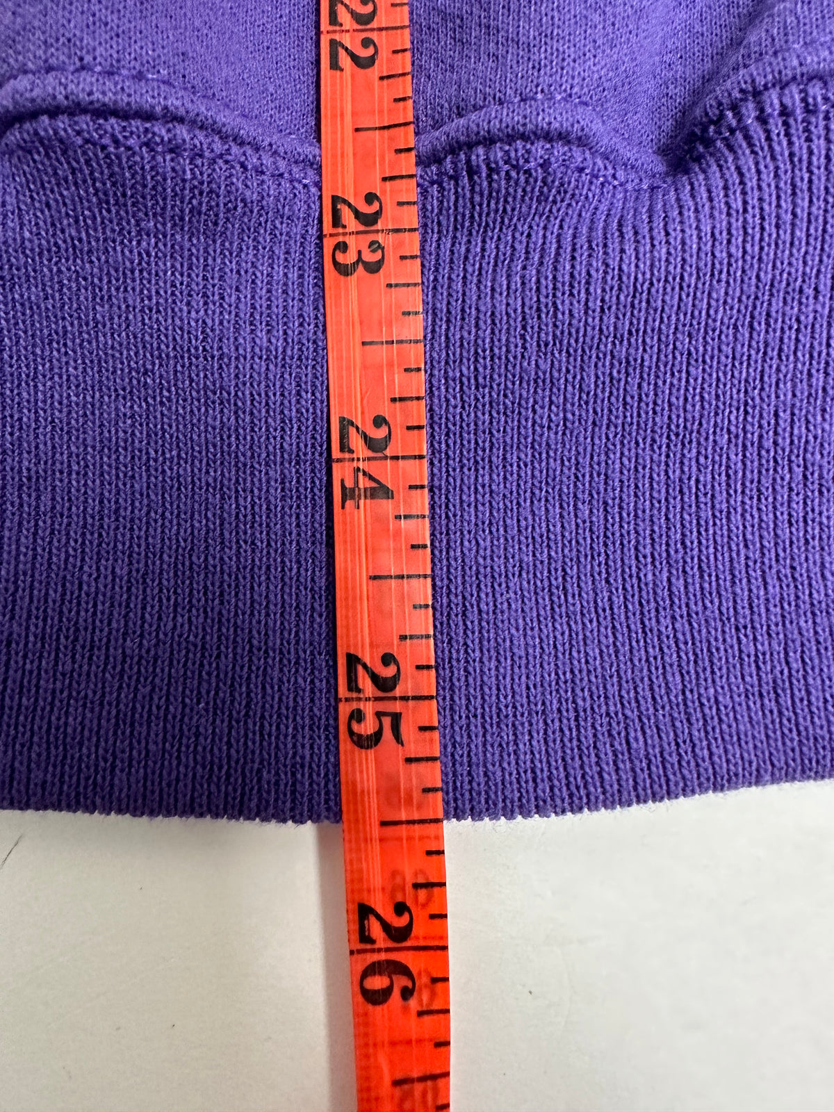 Edgewood NJ “Deeper Than The Roots.” First Edition Crewneck Sweatshirt Tagged Medium Can Fit Small 20.5x25.5 Purple Fade Hanes 50/50 USA