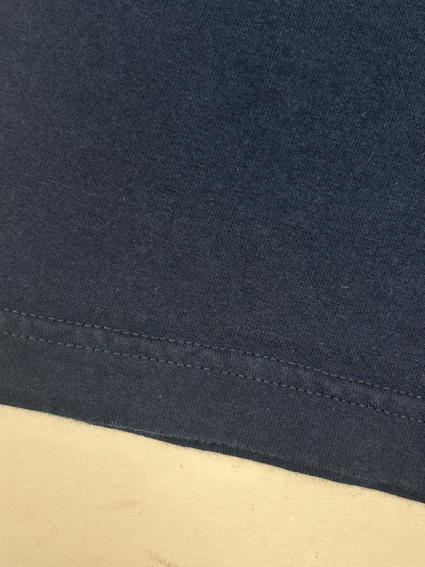 Vintage Tommy Hilfiger Freedom Jeans T Shirt Spell Out Navy Blue Medium USA 90s