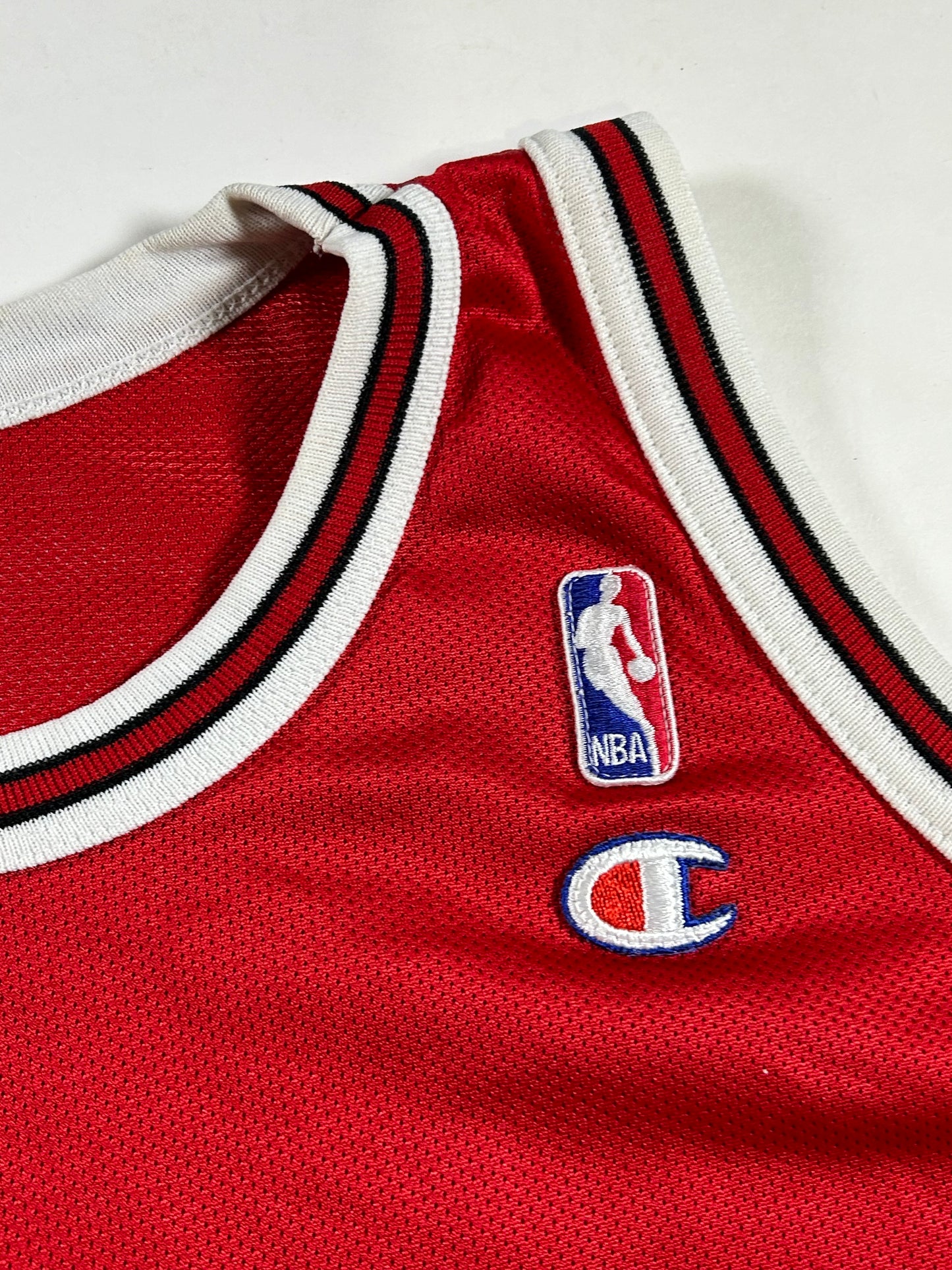 Vintage 90s Champion Chicago Bulls Michael Jordan #23 Red Jersey Youth XL Can Fit Adult Small 20.25x27.75 Inches Made In USA