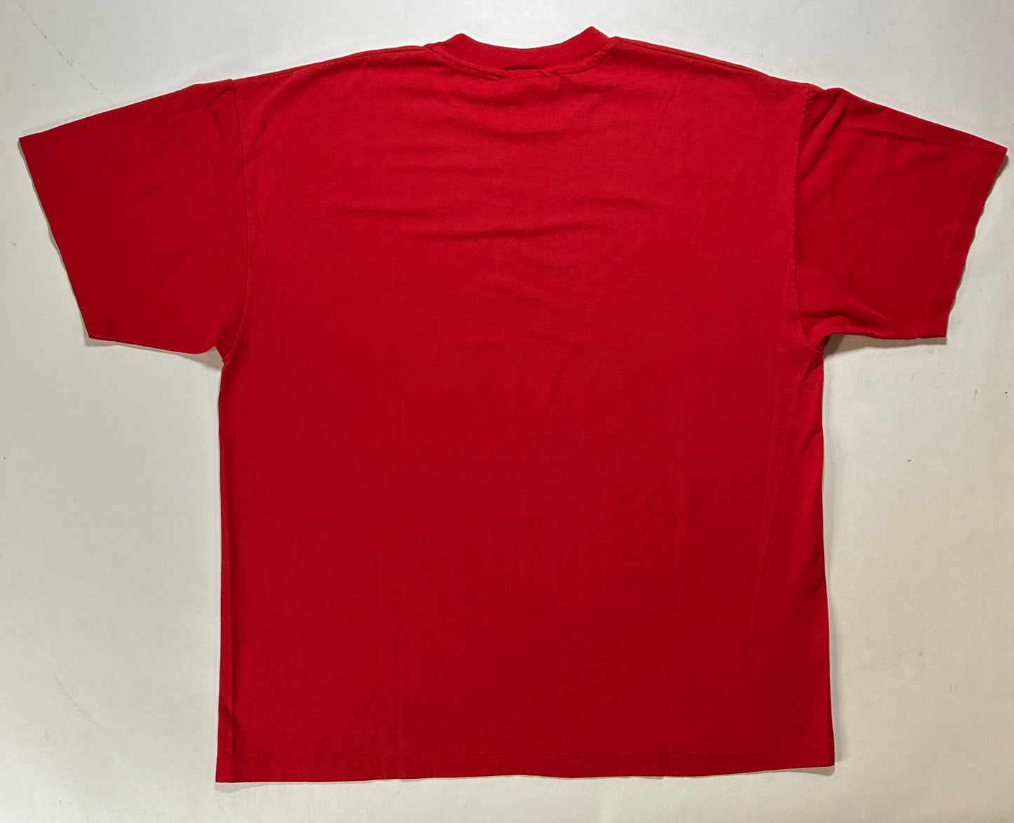 Vintage 90s Happiness Is Positive Cash Flow Frederick R. Adler Boardroom Tee XL 23.5x28.5 Inches Red