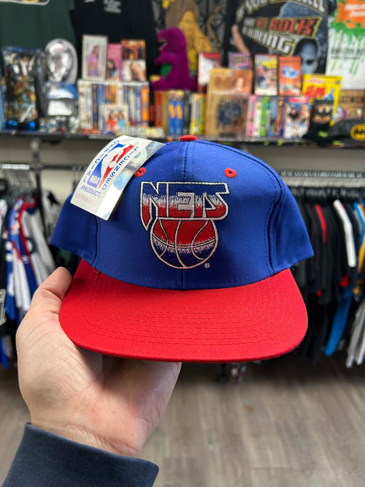 Vintage Logo 7 New Jersey Nets NBA Logo SnapBack Hat DS Brand New With Tags