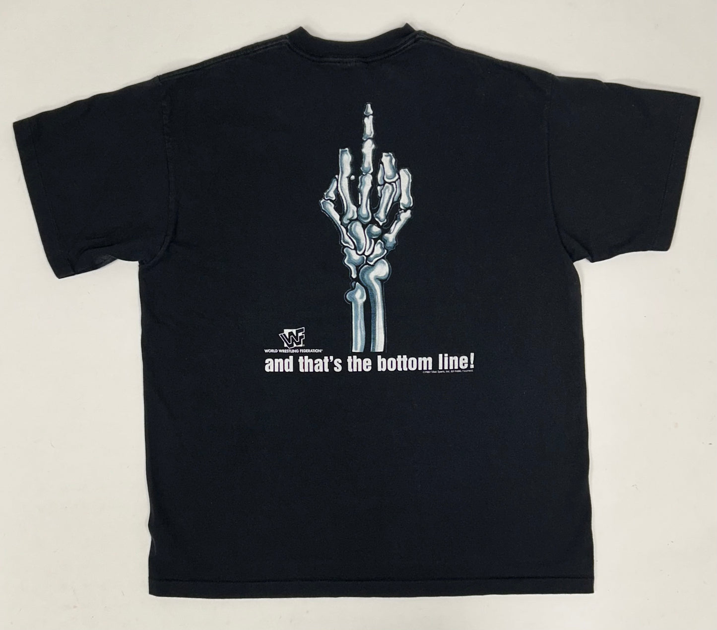 Vintage 1997 WWF Cause Stone Cold Said So Middle Finger Stone Cold Steve Austin Tee Xl/L Fit 22.75x28.75 Inches